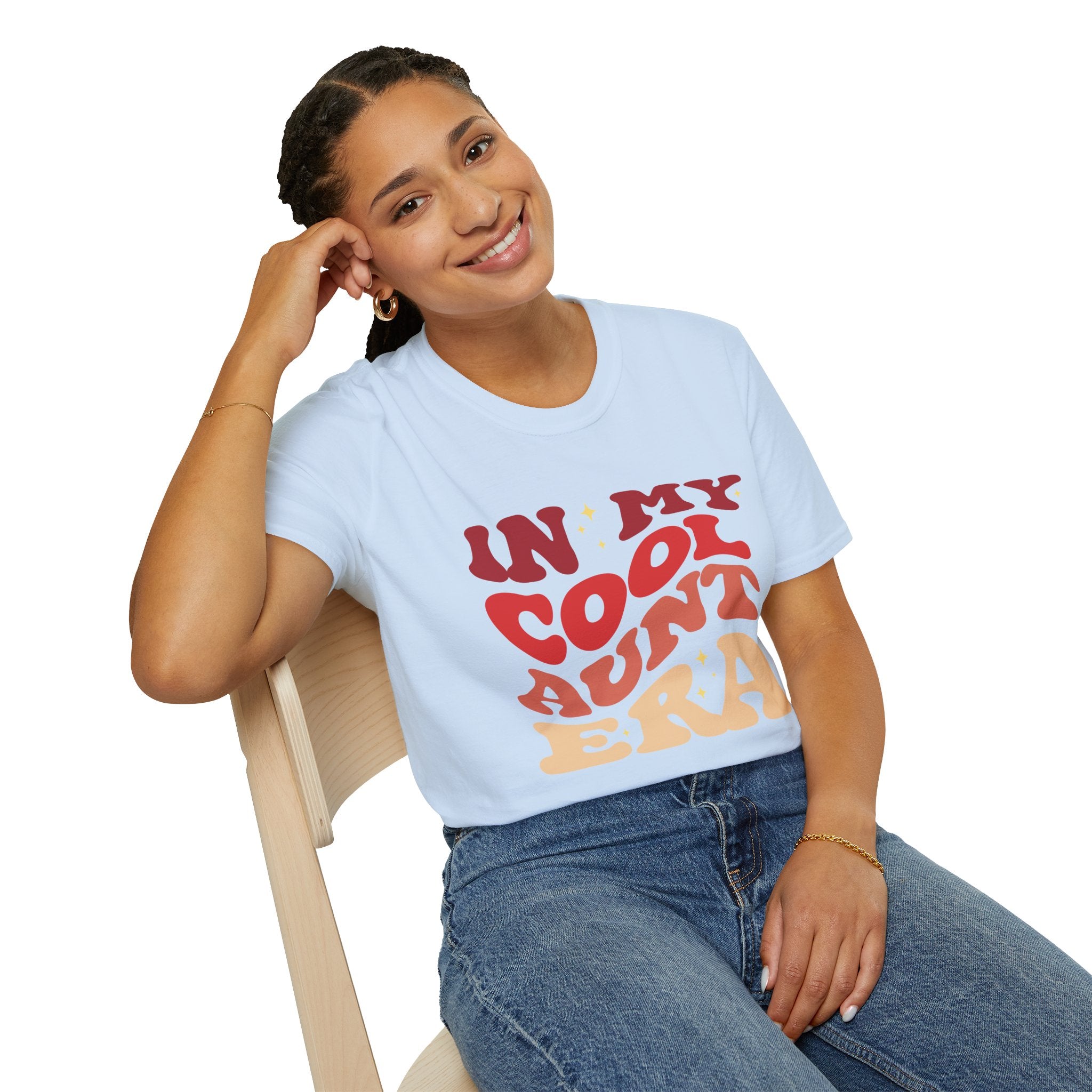 Cool Aunt T-Shirt – “In My Cool Aunt Era” Fun Auntie Gift Tee for Birthdays, Family Gatherings, and Everyday Wear