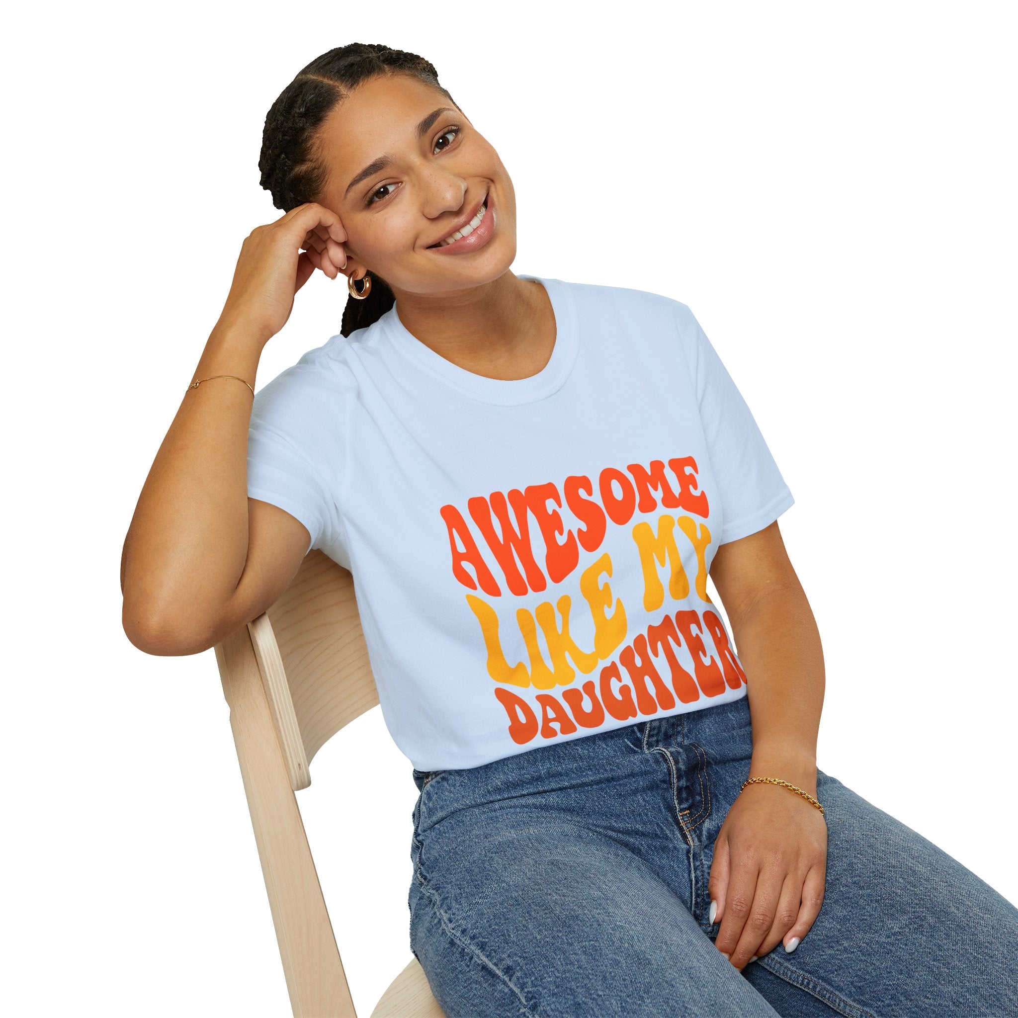 Awesome Like My Daughter T-Shirt – Funny Dad & Mom Graphic Tee, Proud Parent Shirt, Unisex Family Gift Apparel