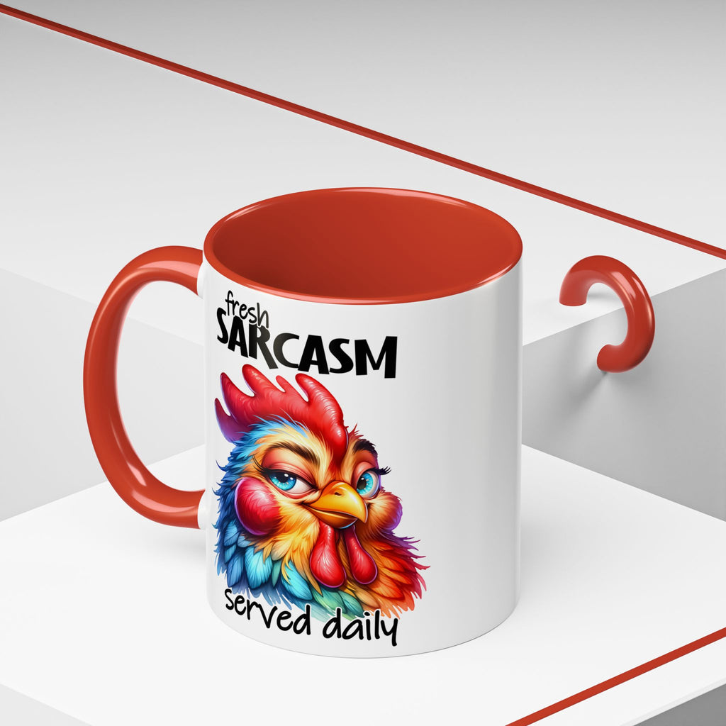 Fresh Sarcasm Served Daily – Chubby Chicken Mug