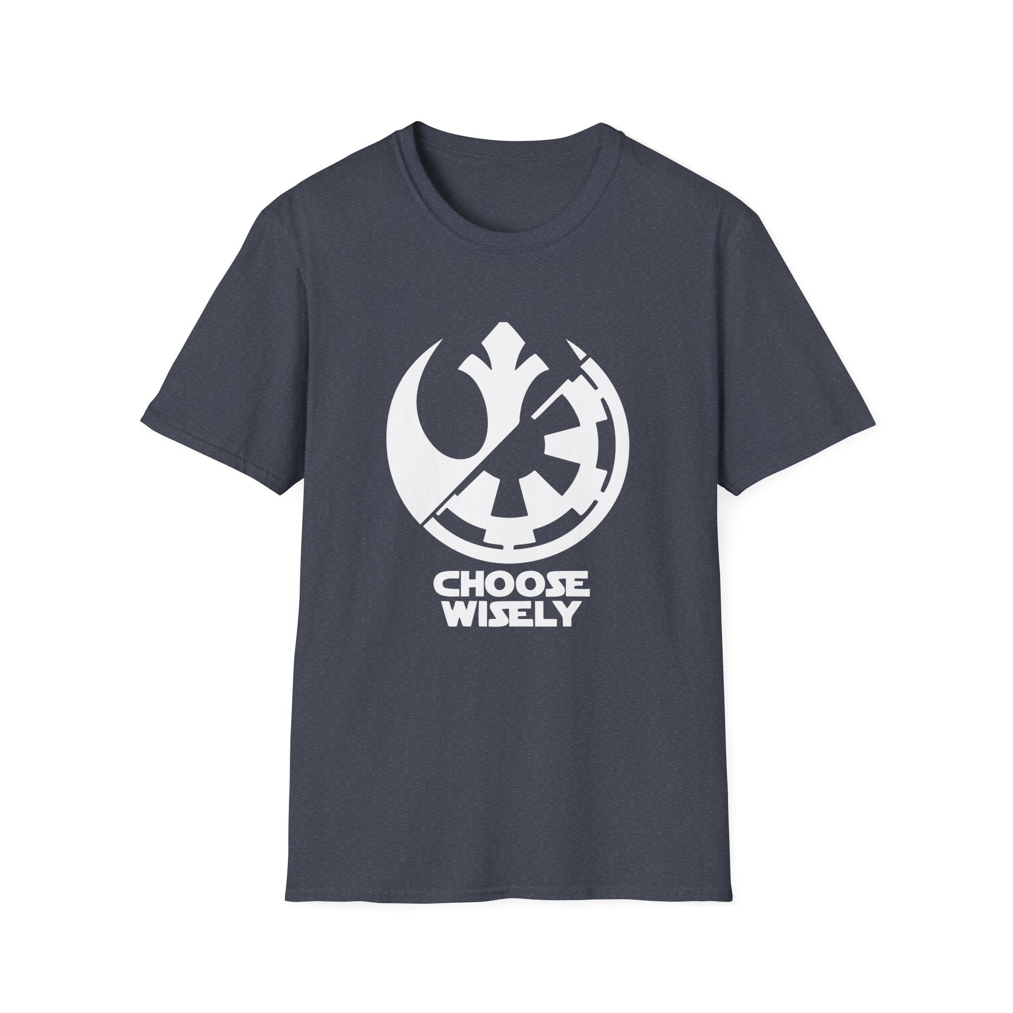 Choose Wisely – Jedi & First Order Split Logo Tee
