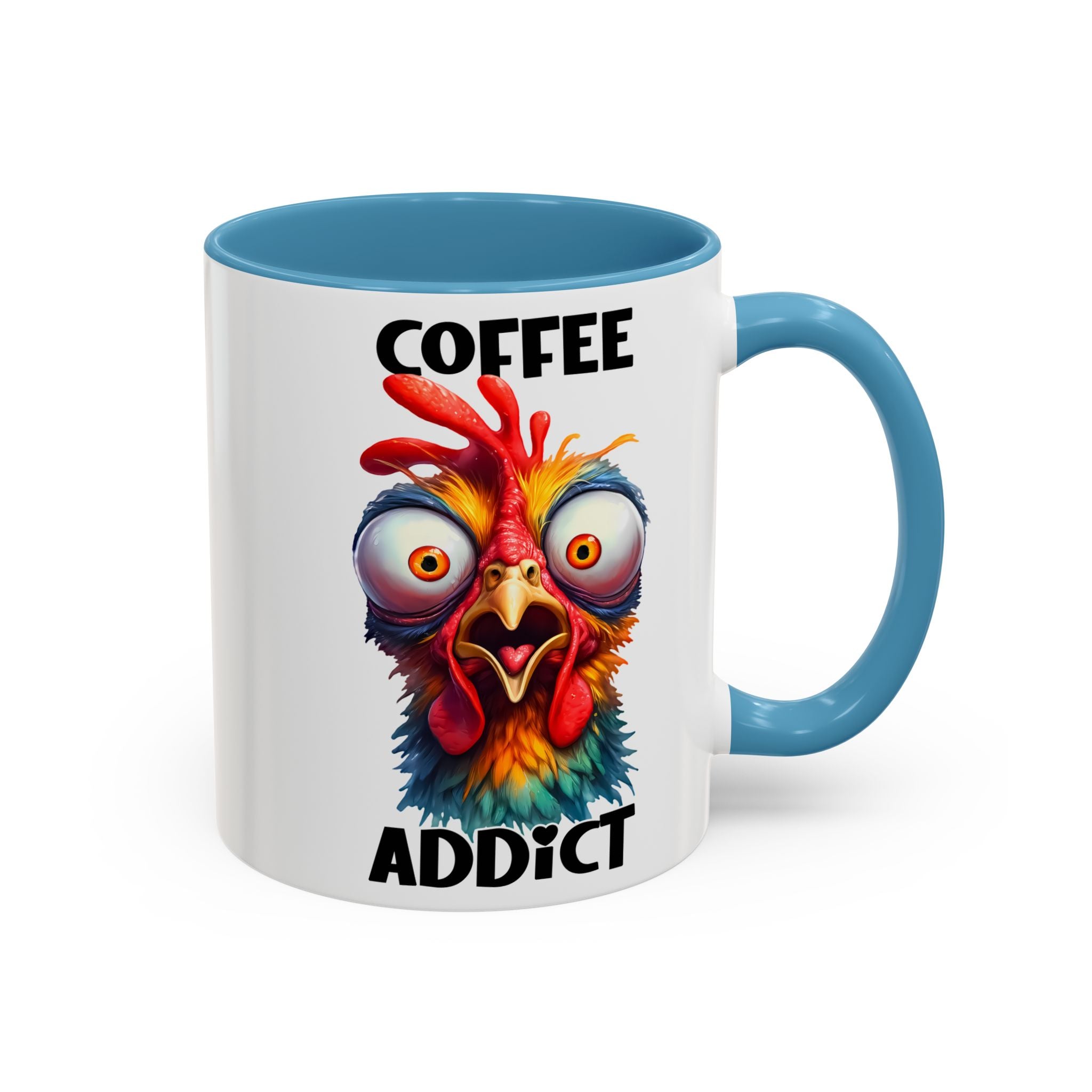 Coffee Addict – Perplexed Chicken Mug