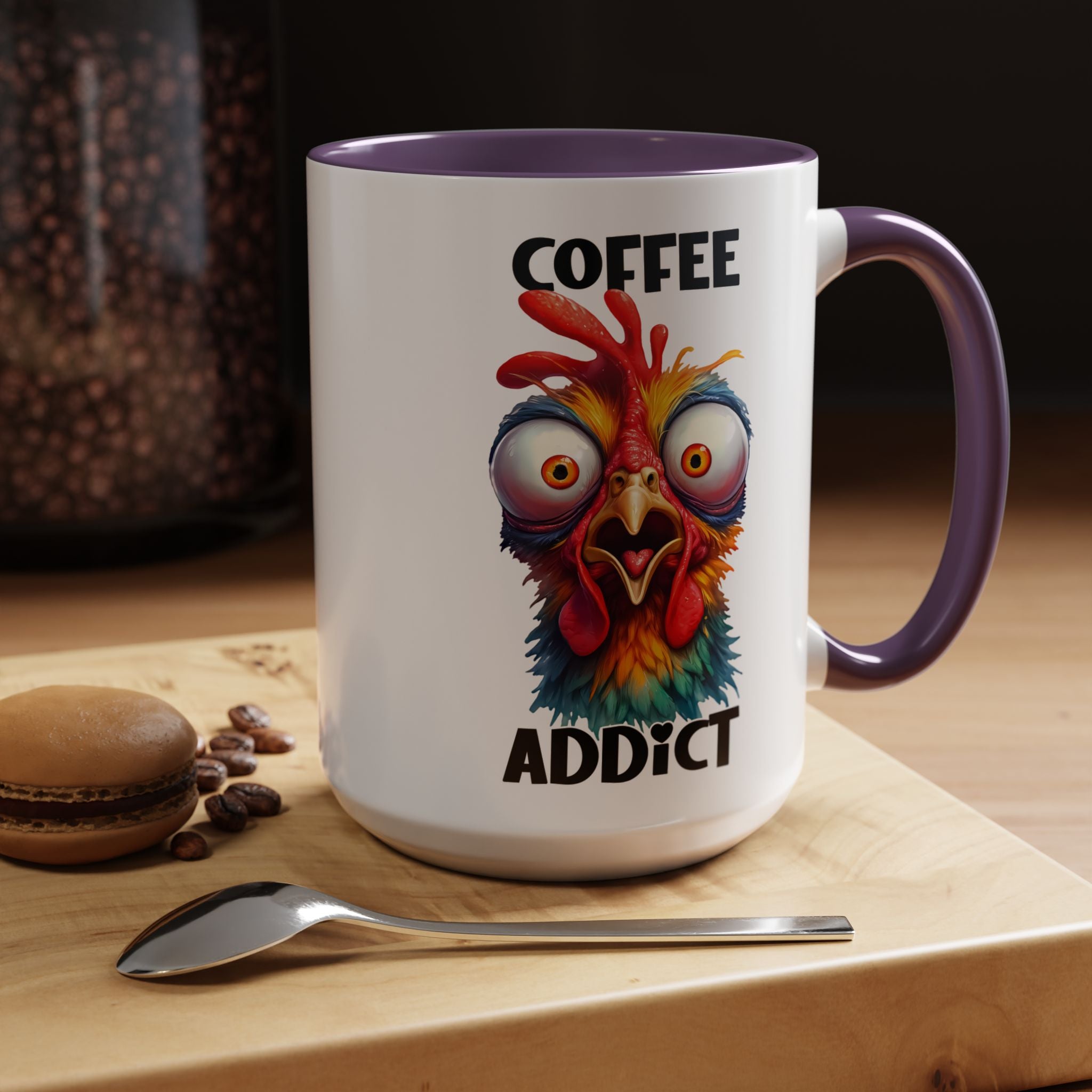 Coffee Addict – Perplexed Chicken Mug