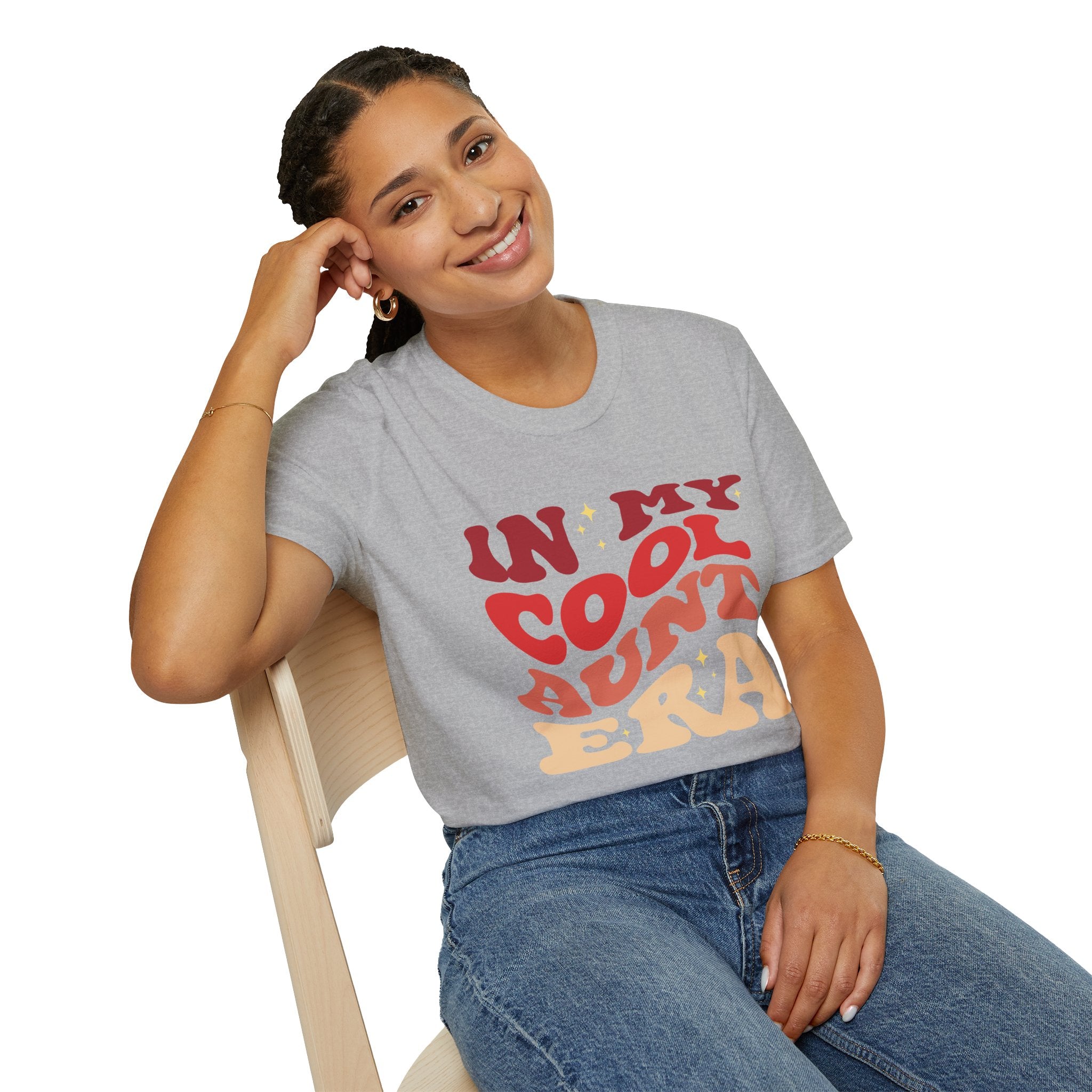 Cool Aunt T-Shirt – “In My Cool Aunt Era” Fun Auntie Gift Tee for Birthdays, Family Gatherings, and Everyday Wear