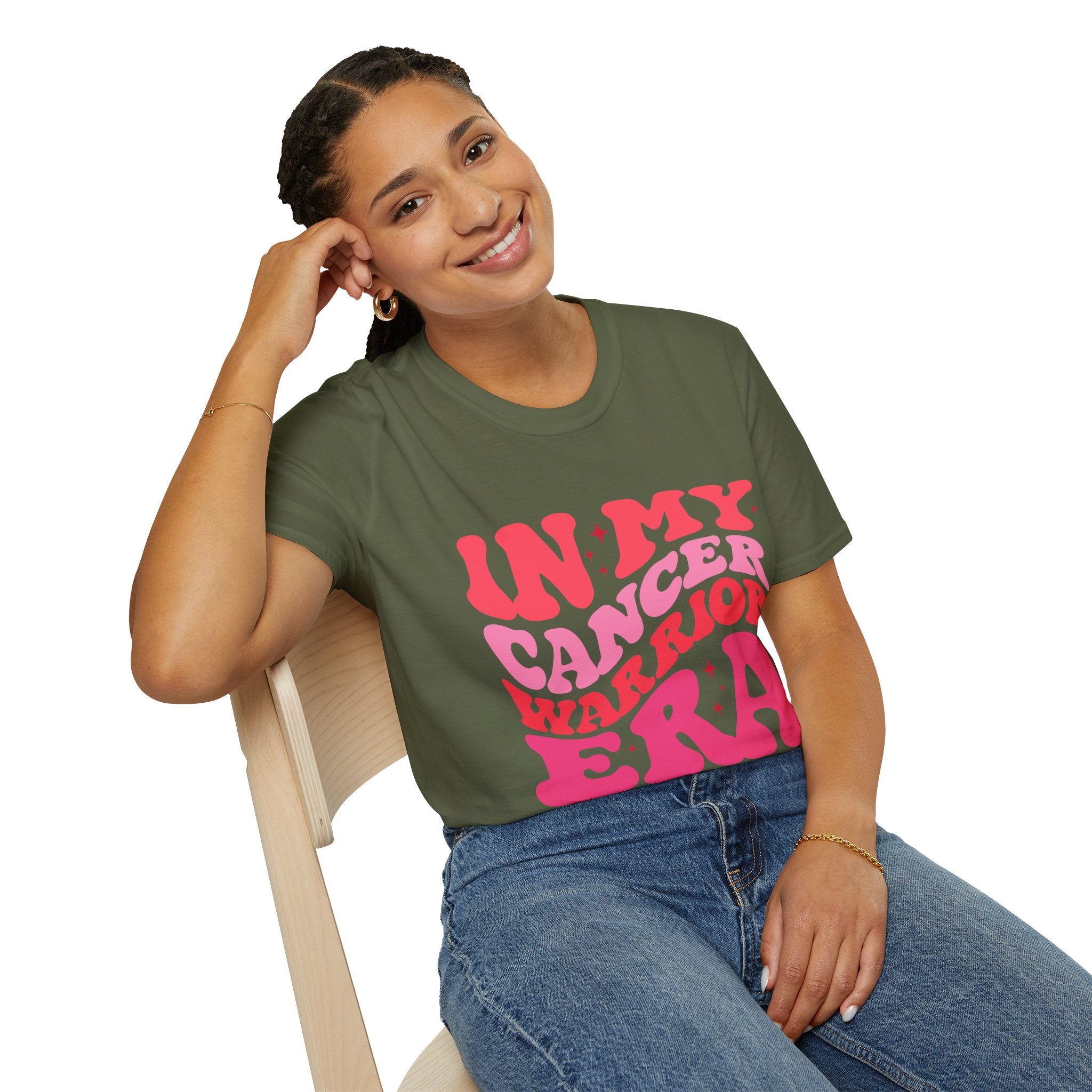 Inspirational T-Shirt – “In My Cancer Warrior Era” Support Tee for Cancer Survivors, Fighters, and Awareness Events