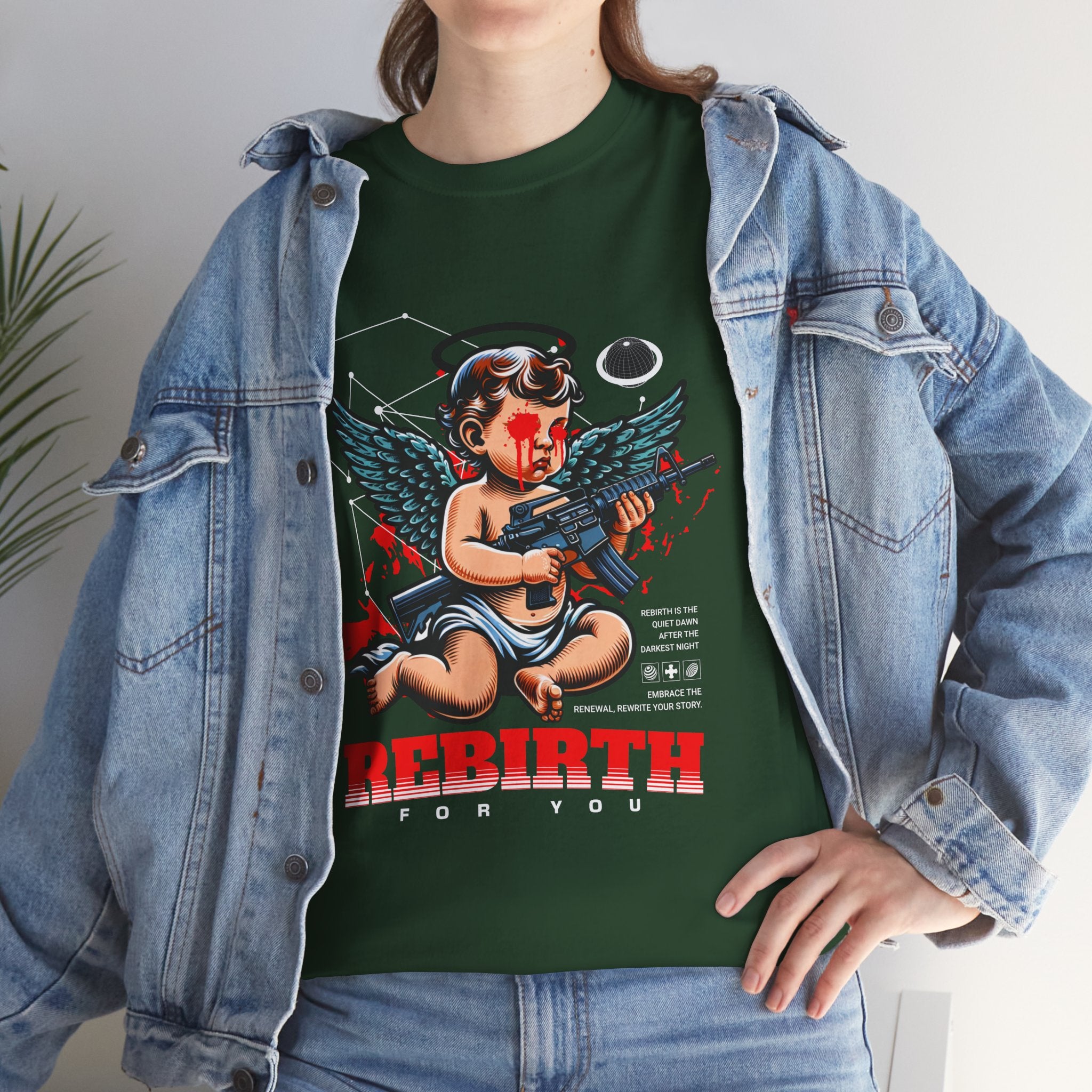 "Divine Angel" - Gothic Engraving T-Shirt Design