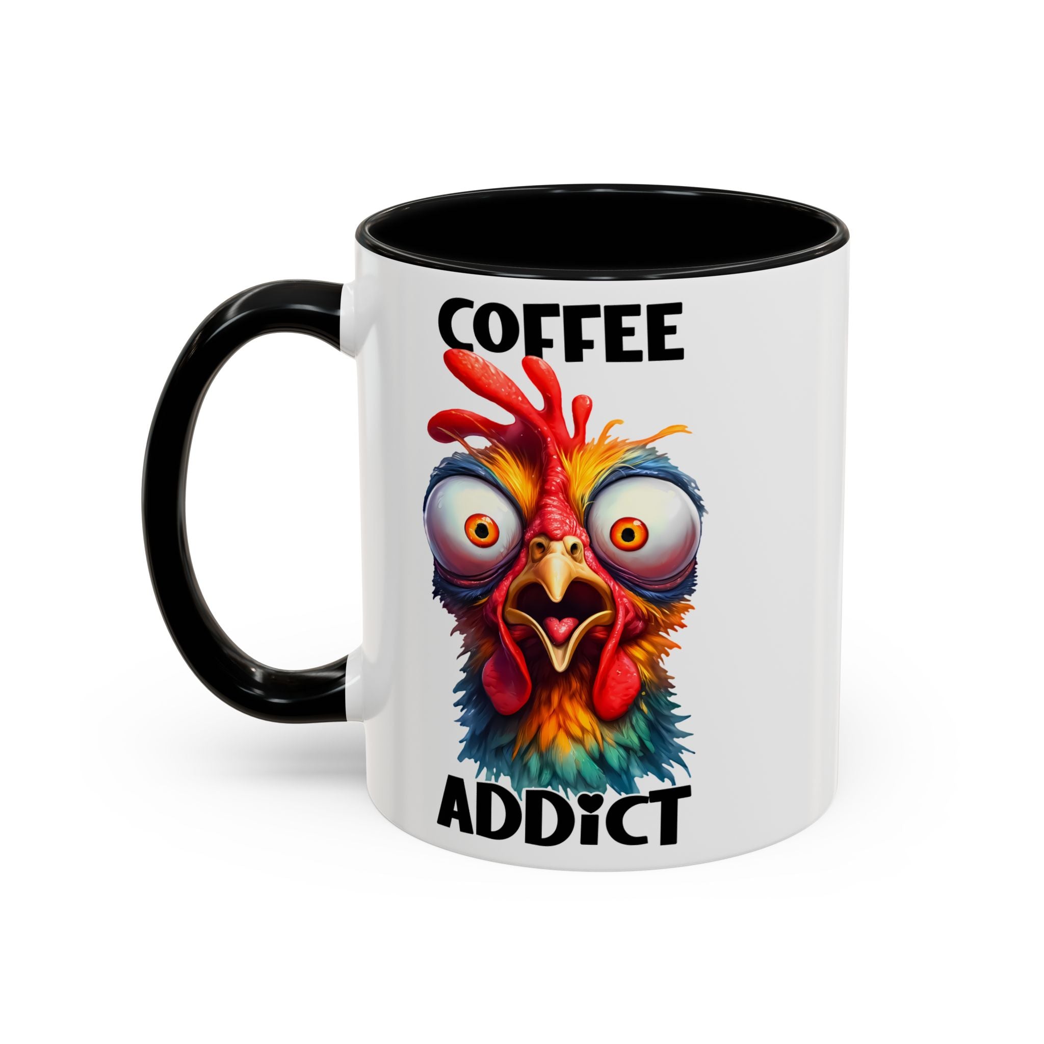 Coffee Addict – Perplexed Chicken Mug