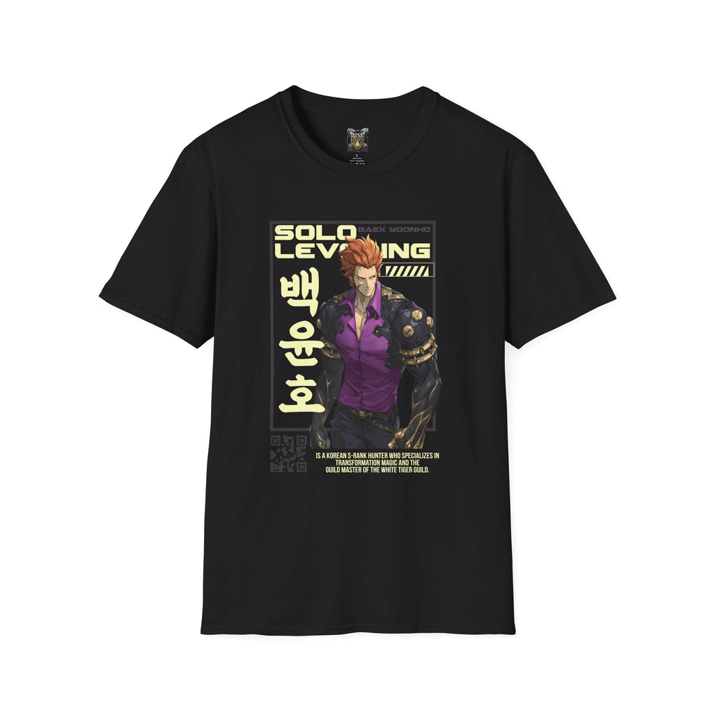 Solo Leveling T-Shirt – Baek Yoonho Anime Graphic Tee for Fans of Manhwa