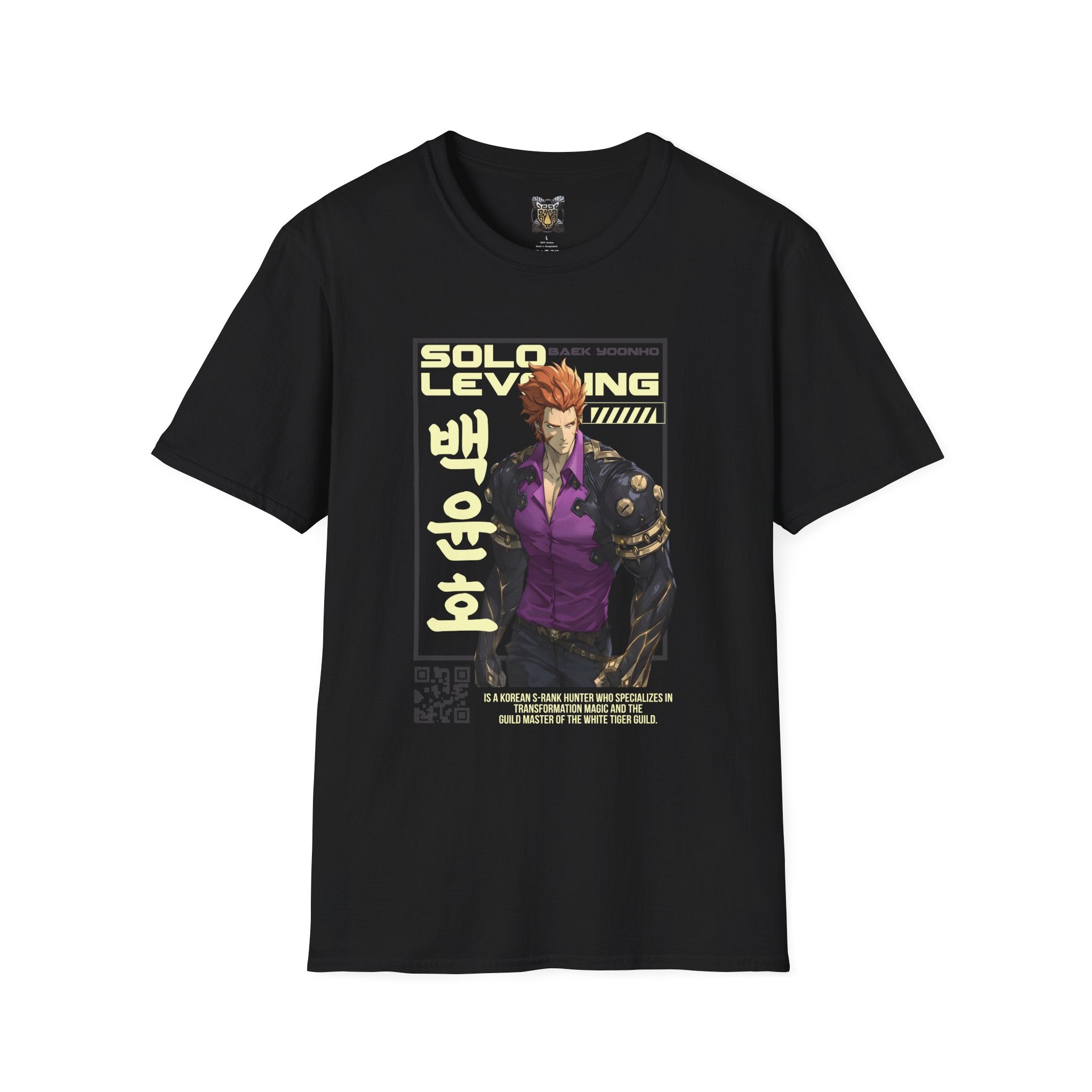 Solo Leveling T-Shirt – Baek Yoonho Anime Graphic Tee for Fans of Manhwa