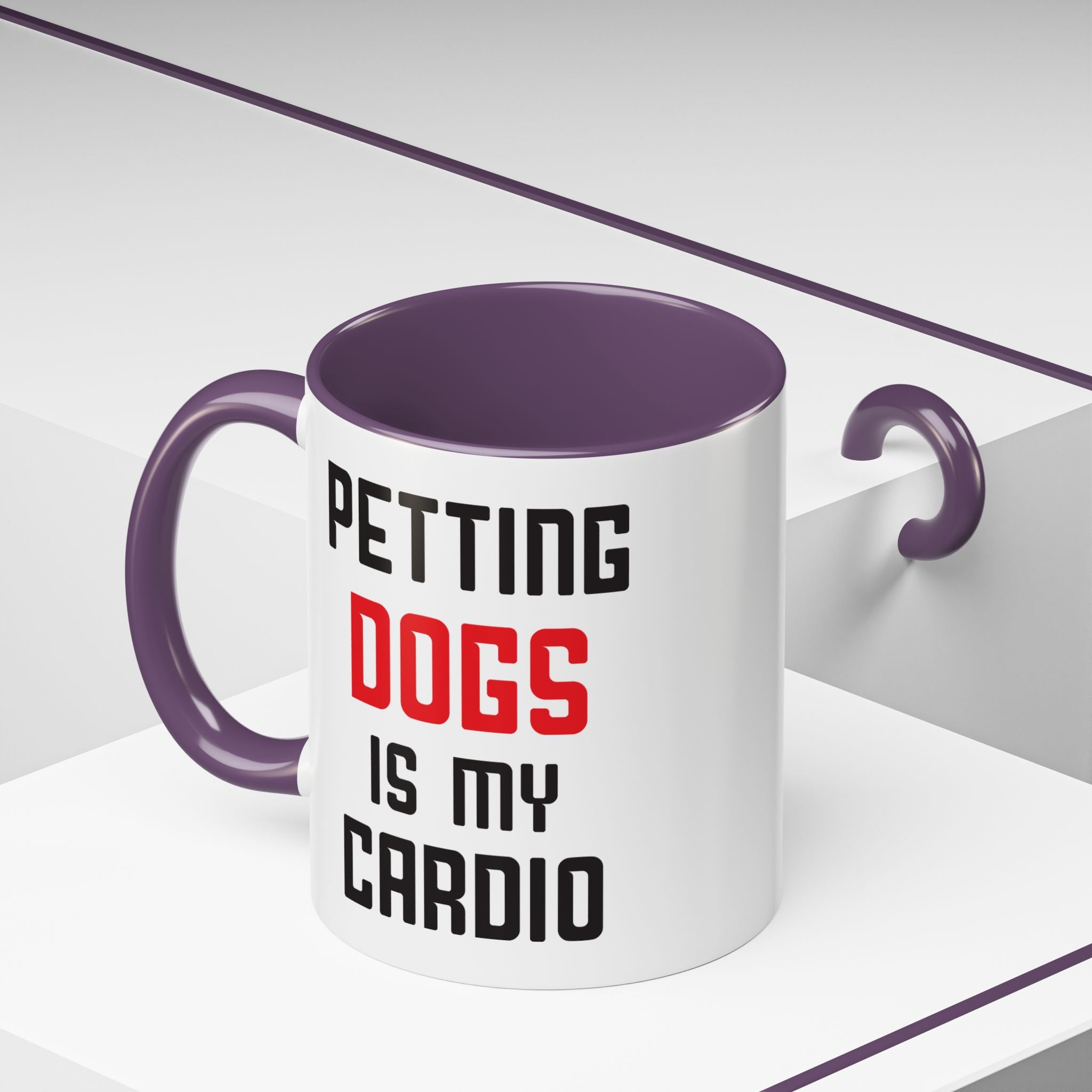 Dog Lover Coffee Mug – 11oz & 15oz Funny Pet Quote, Colorful Interior