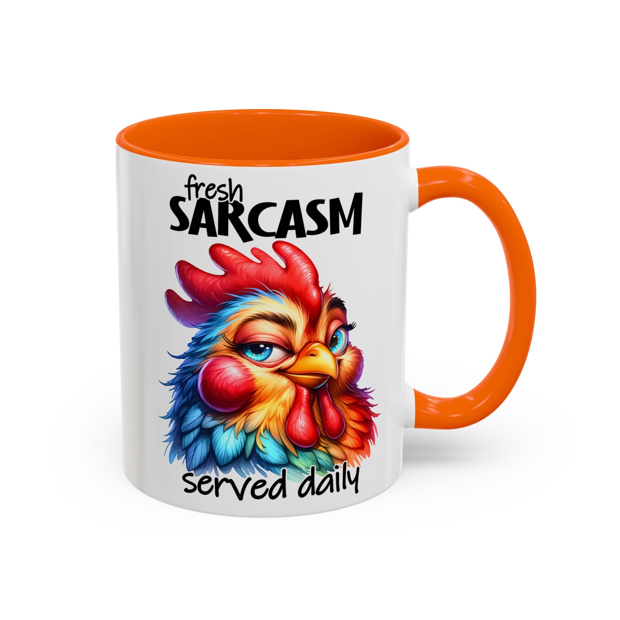 Fresh Sarcasm Served Daily – Chubby Chicken Mug