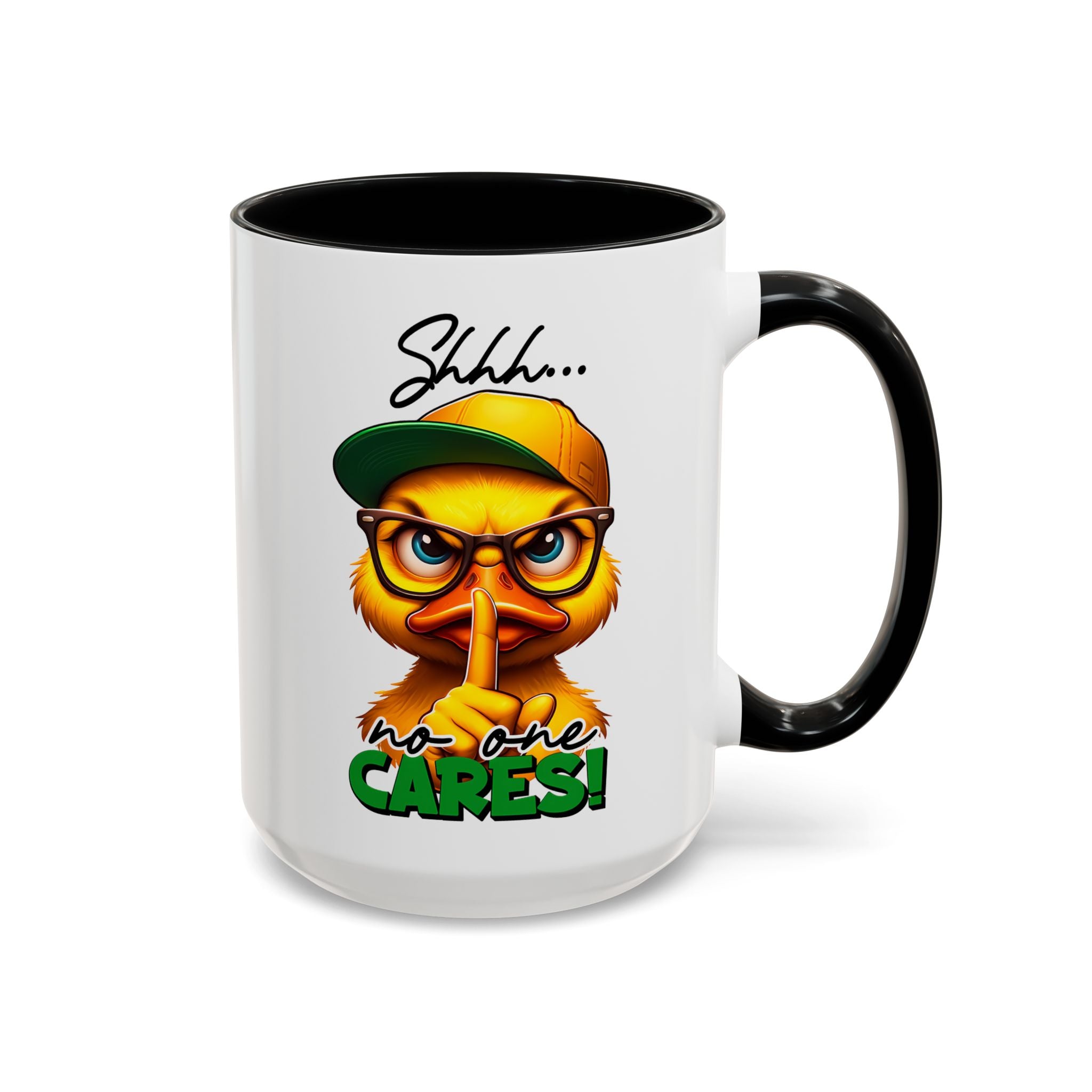 Shhh… No One Cares Duckling Mug