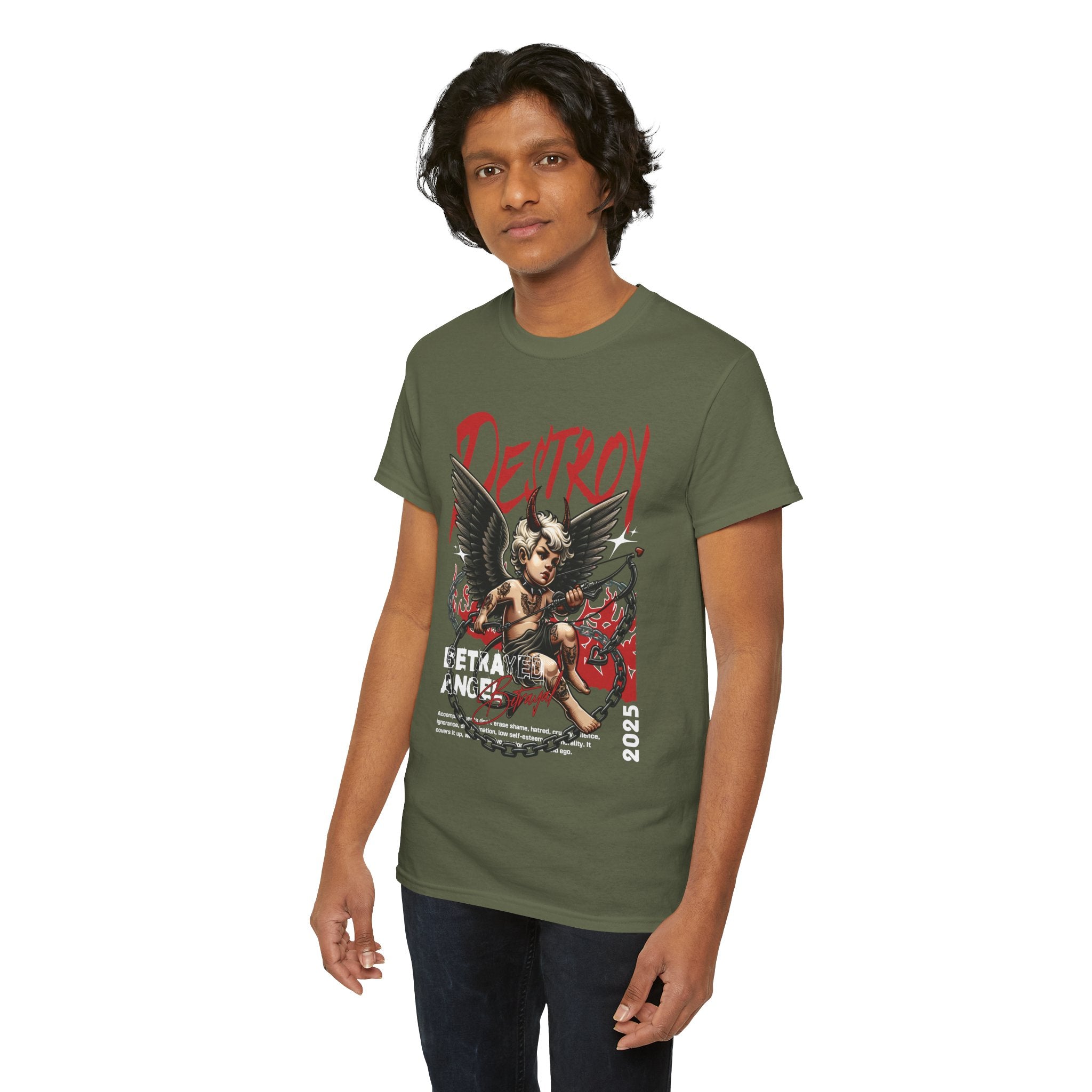 Destroyed Innocence: Betrayed Angel Streetwear Graphic