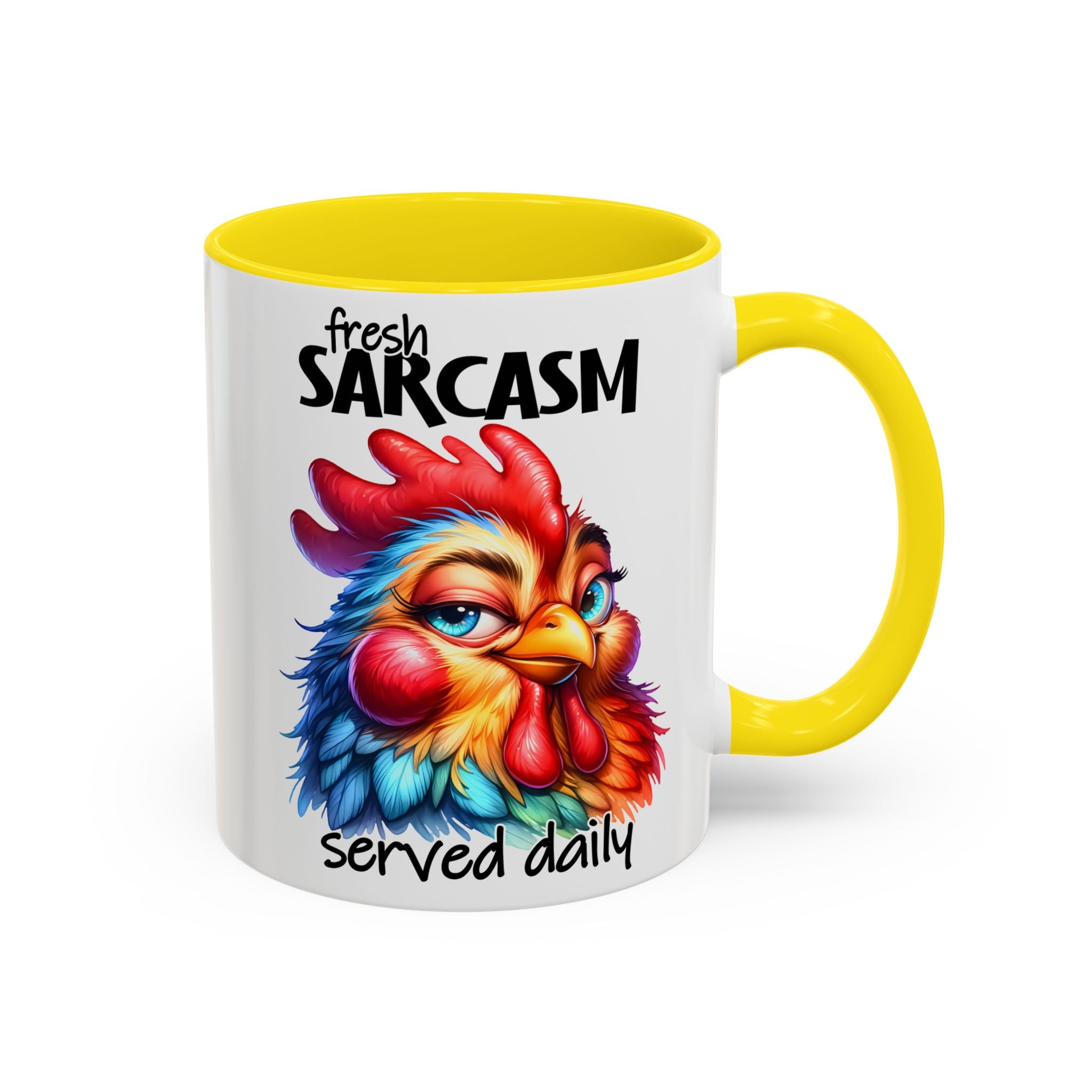 Fresh Sarcasm Served Daily – Chubby Chicken Mug