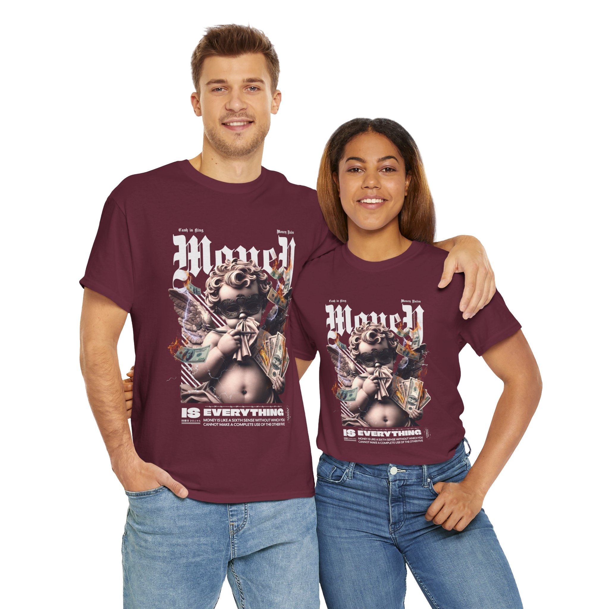 Money is Everything: Opulent Cherub Streetwear Design
