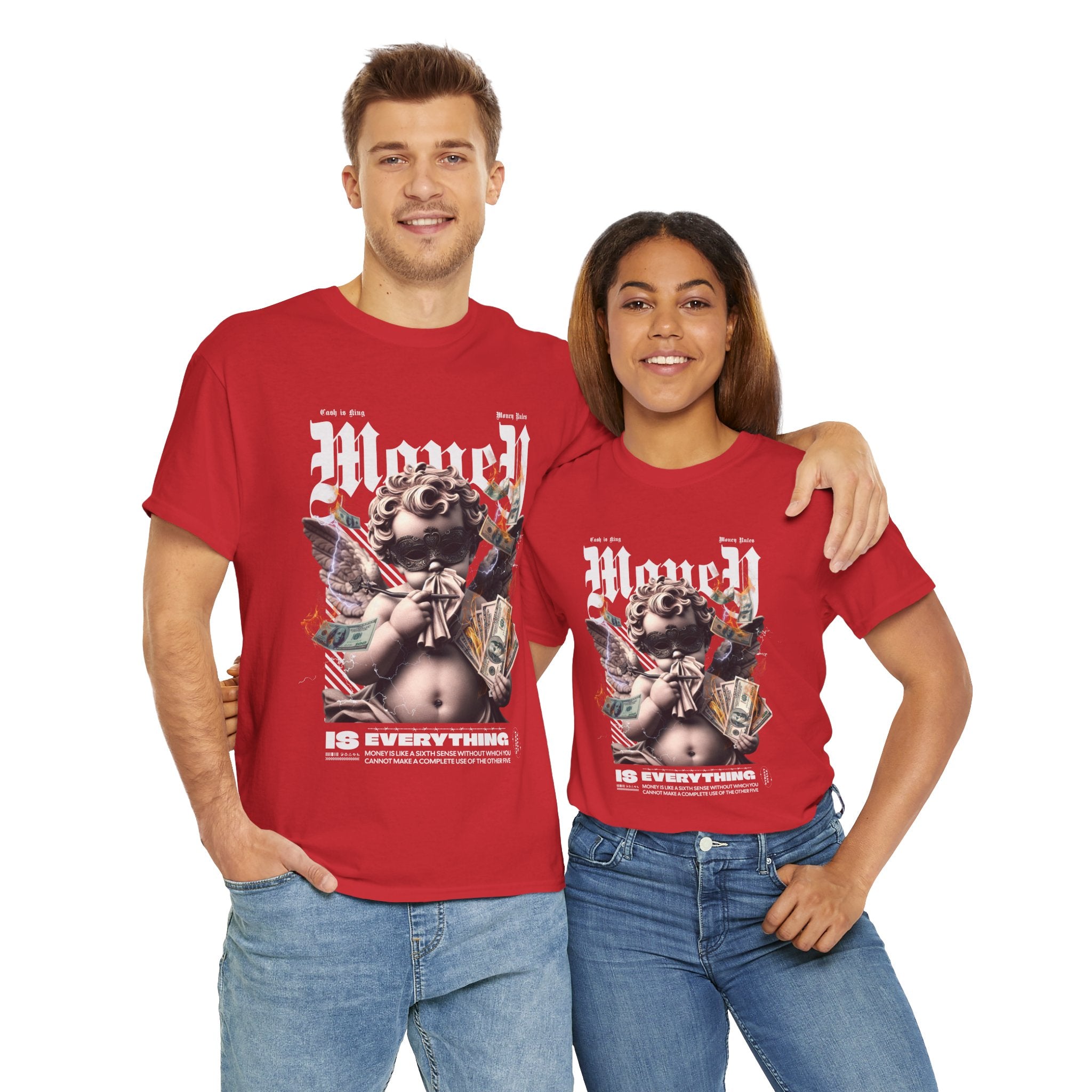 Money is Everything: Opulent Cherub Streetwear Design