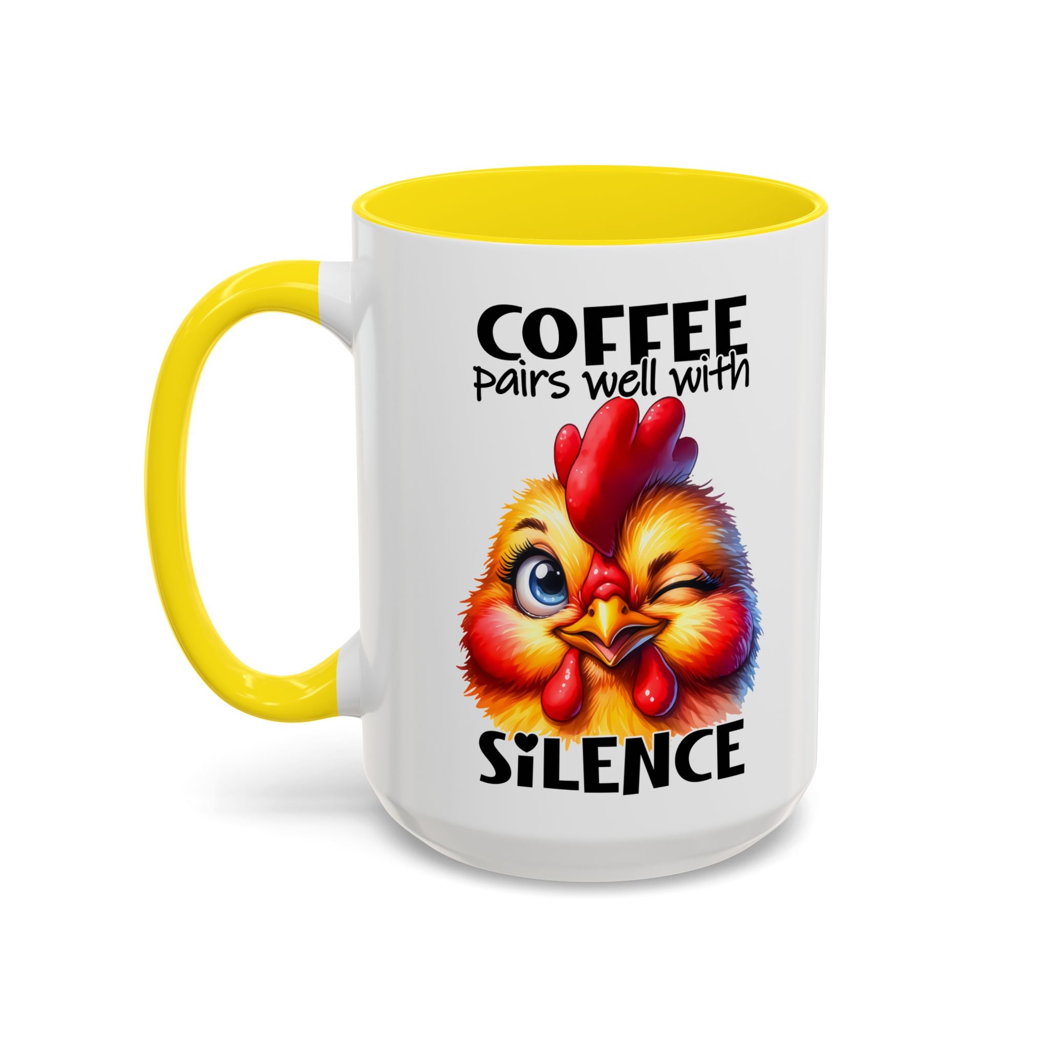 Coffee Pairs Well with Silence – Winking Chick Mug