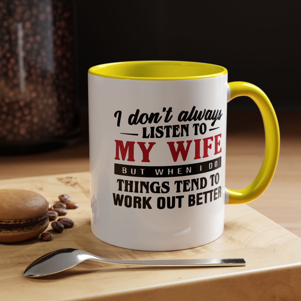 Funny Husband Coffee Mug – 11oz & 15oz Humor Quote, Colorful Interior