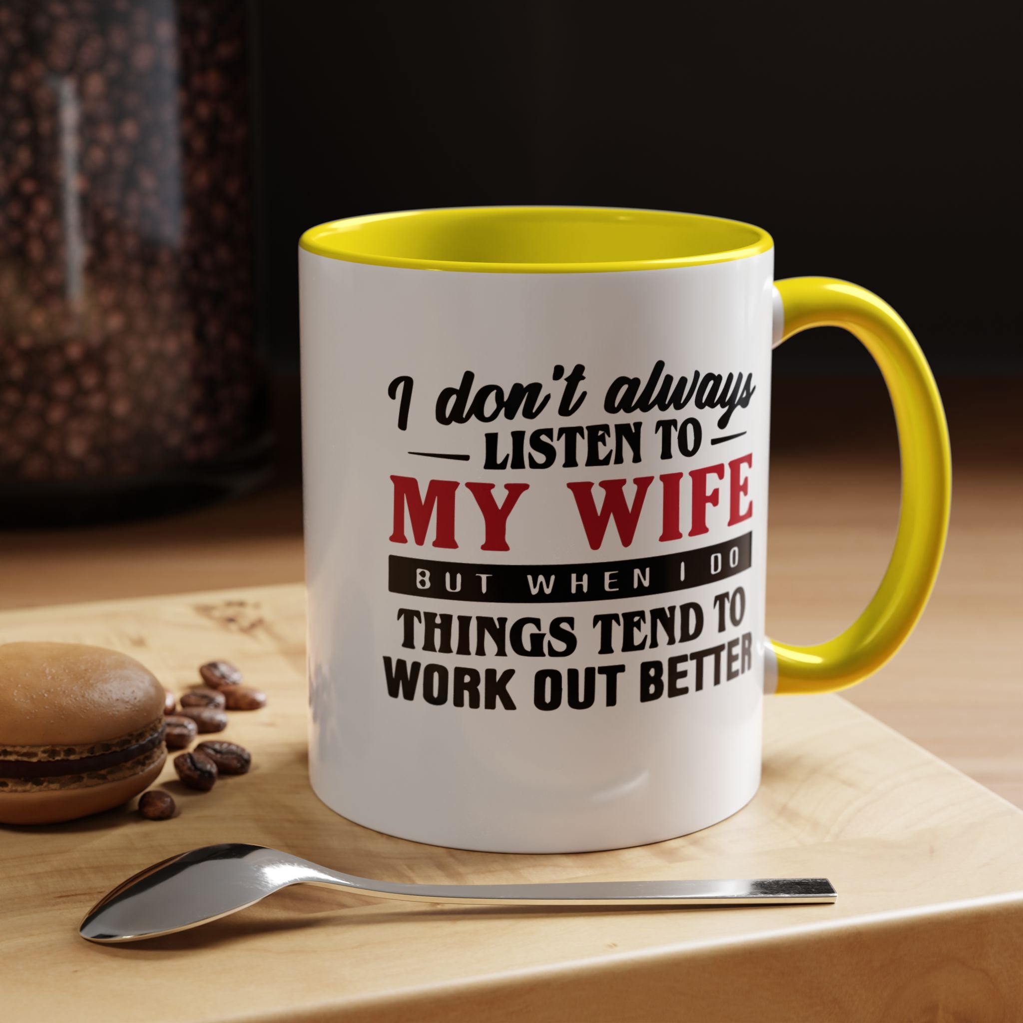 Funny Husband Coffee Mug – 11oz & 15oz Humor Quote, Colorful Interior