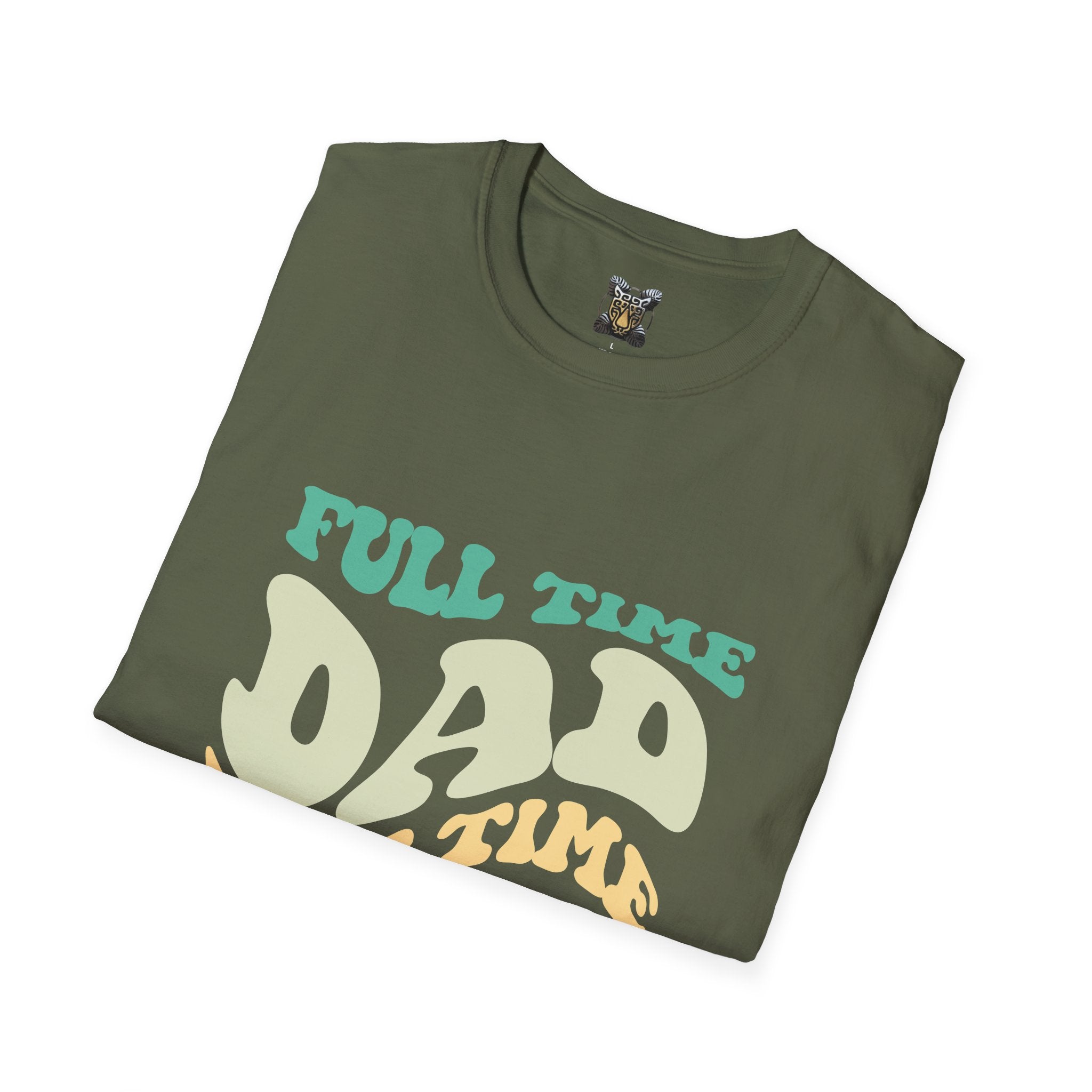 Funny Dad T-Shirt – “Full-Time Dad, Part-Time Kids” Gift for Fathers, Parenting Humor, and Family Life