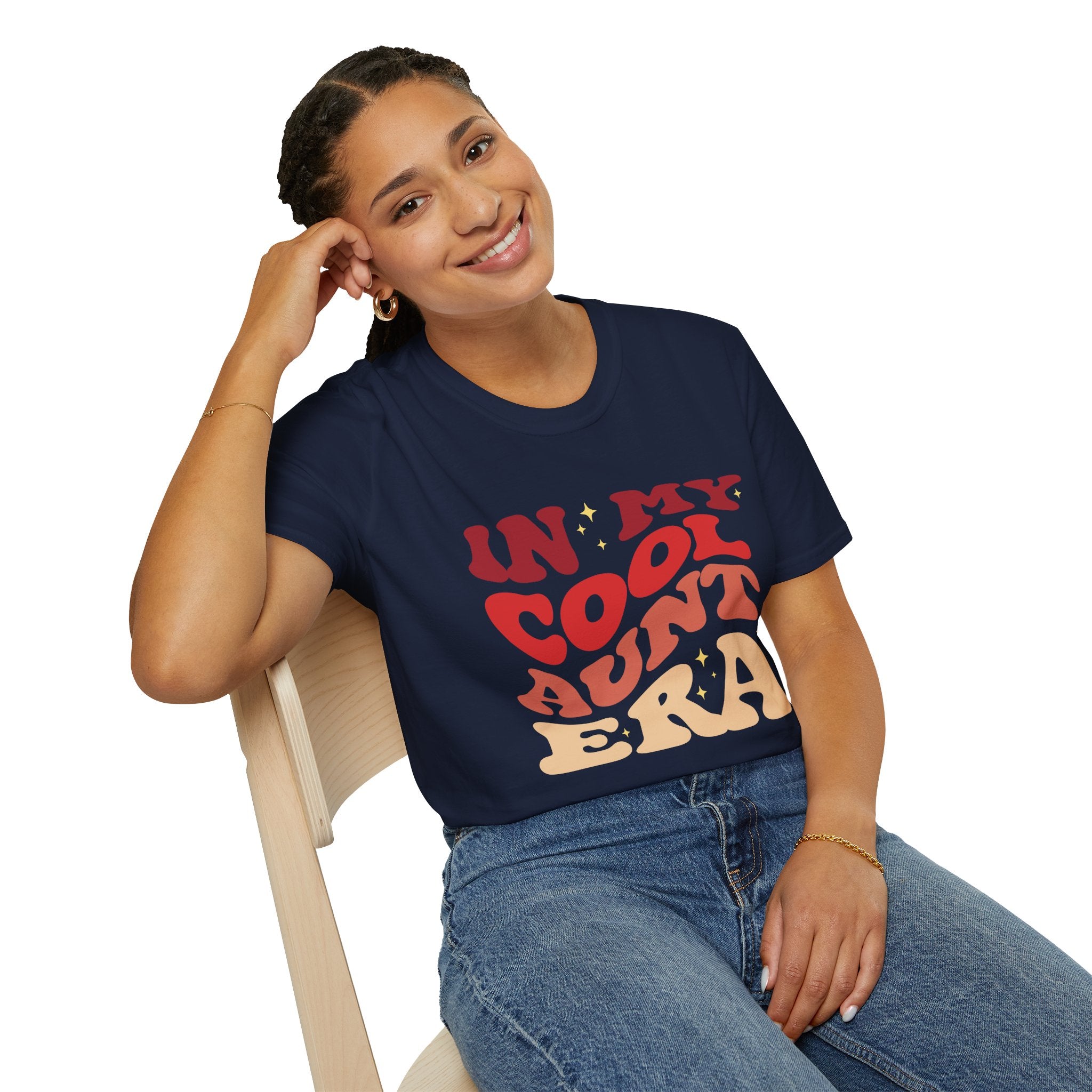Cool Aunt T-Shirt – “In My Cool Aunt Era” Fun Auntie Gift Tee for Birthdays, Family Gatherings, and Everyday Wear