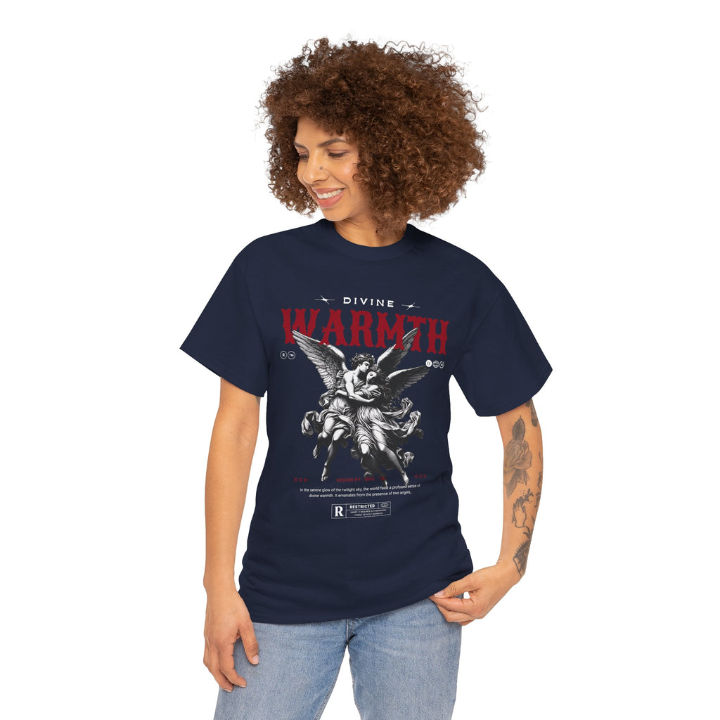 Divine Warmth: Angelic Embrace T-Shirt Design
