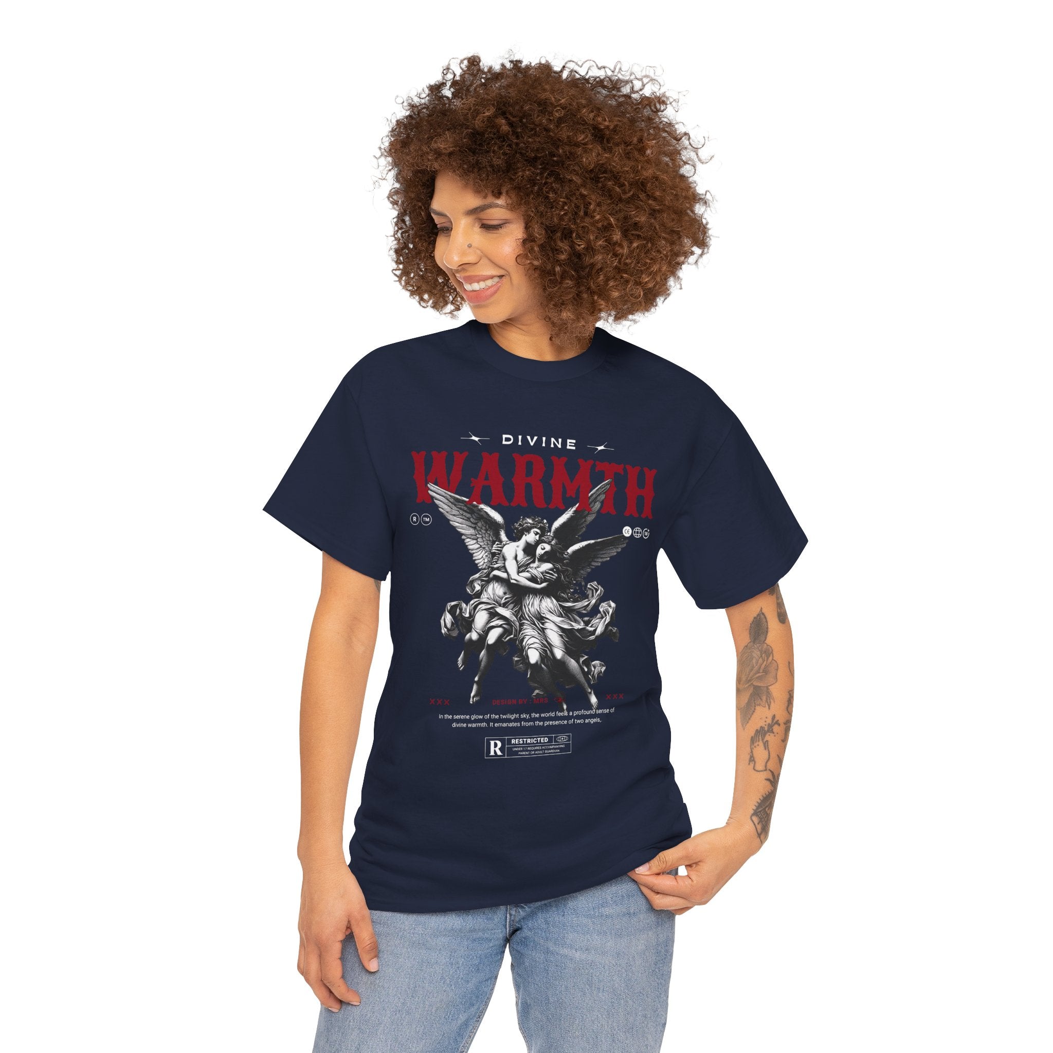 Divine Warmth: Angelic Embrace T-Shirt Design