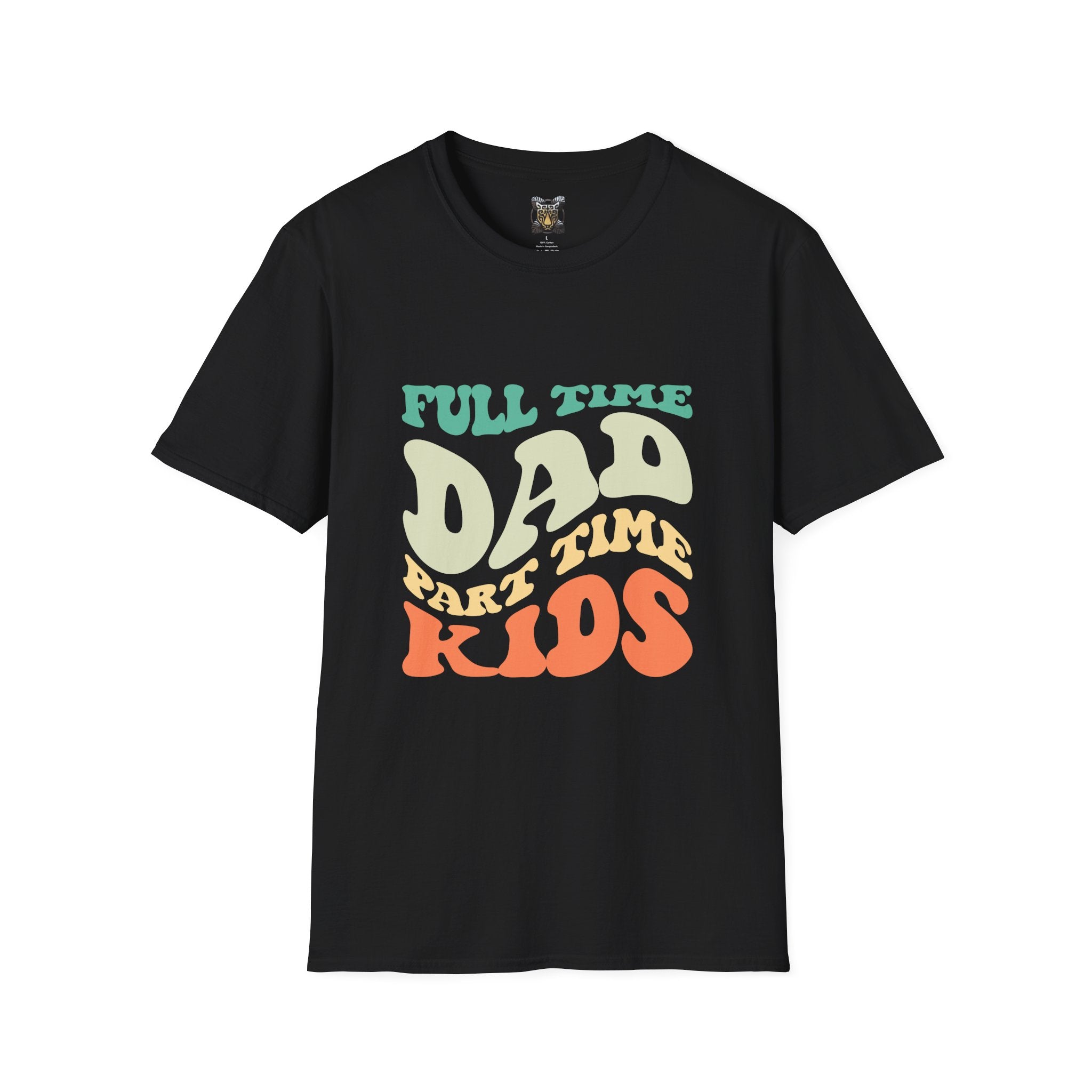 Funny Dad T-Shirt – “Full-Time Dad, Part-Time Kids” Gift for Fathers, Parenting Humor, and Family Life