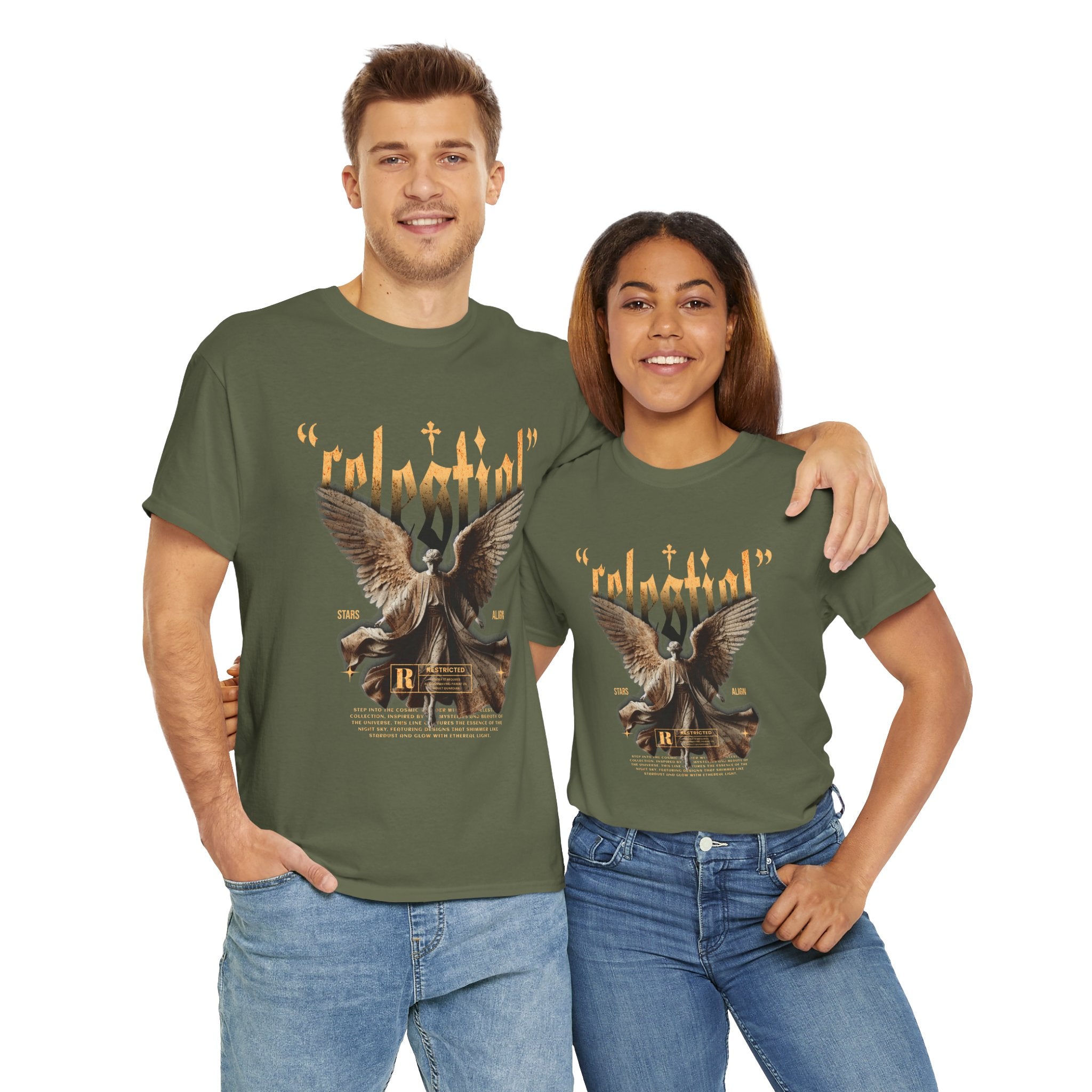 "Celestial Angel" - Divine Art & Streetwear Design