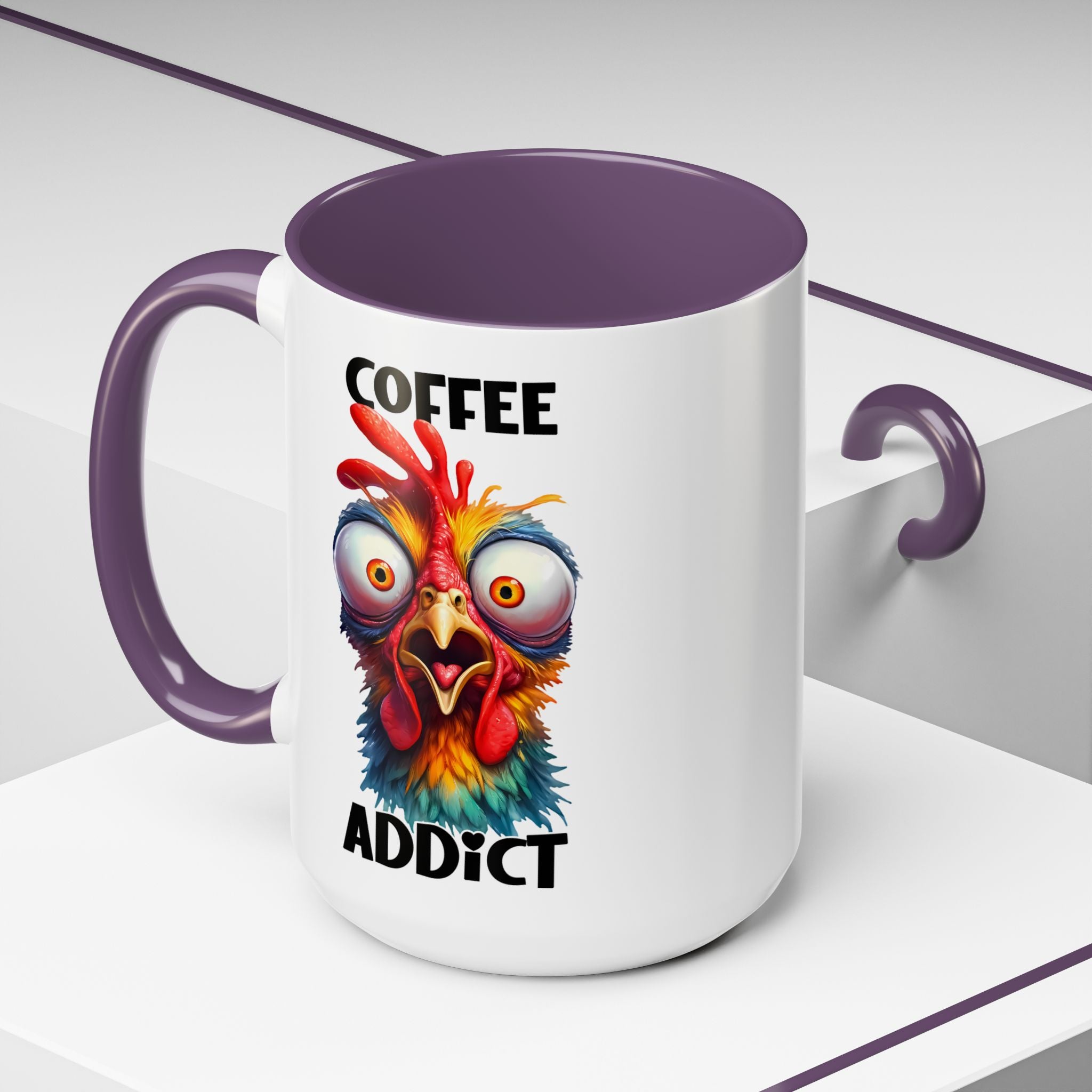 Coffee Addict – Perplexed Chicken Mug