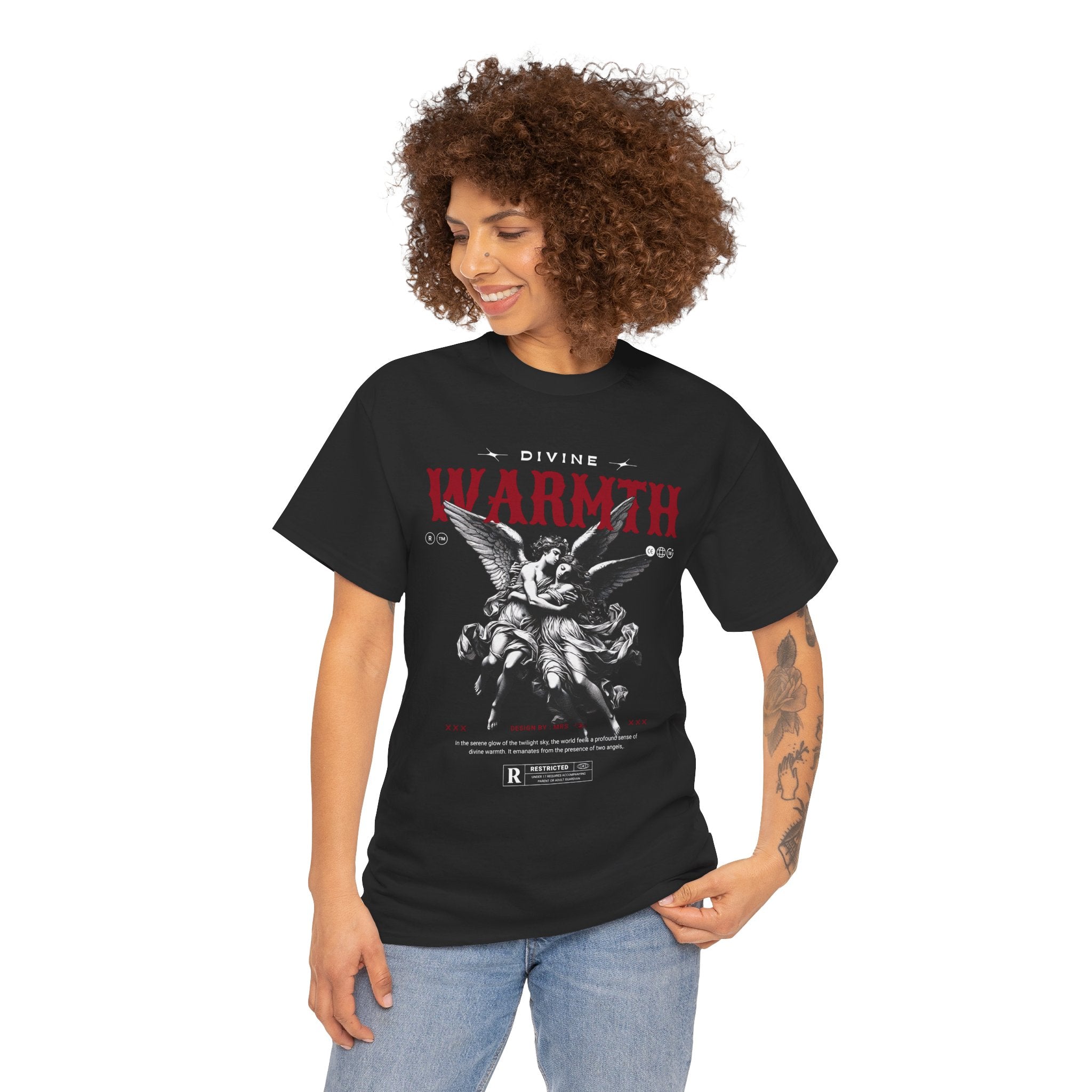 Divine Warmth: Angelic Embrace T-Shirt Design