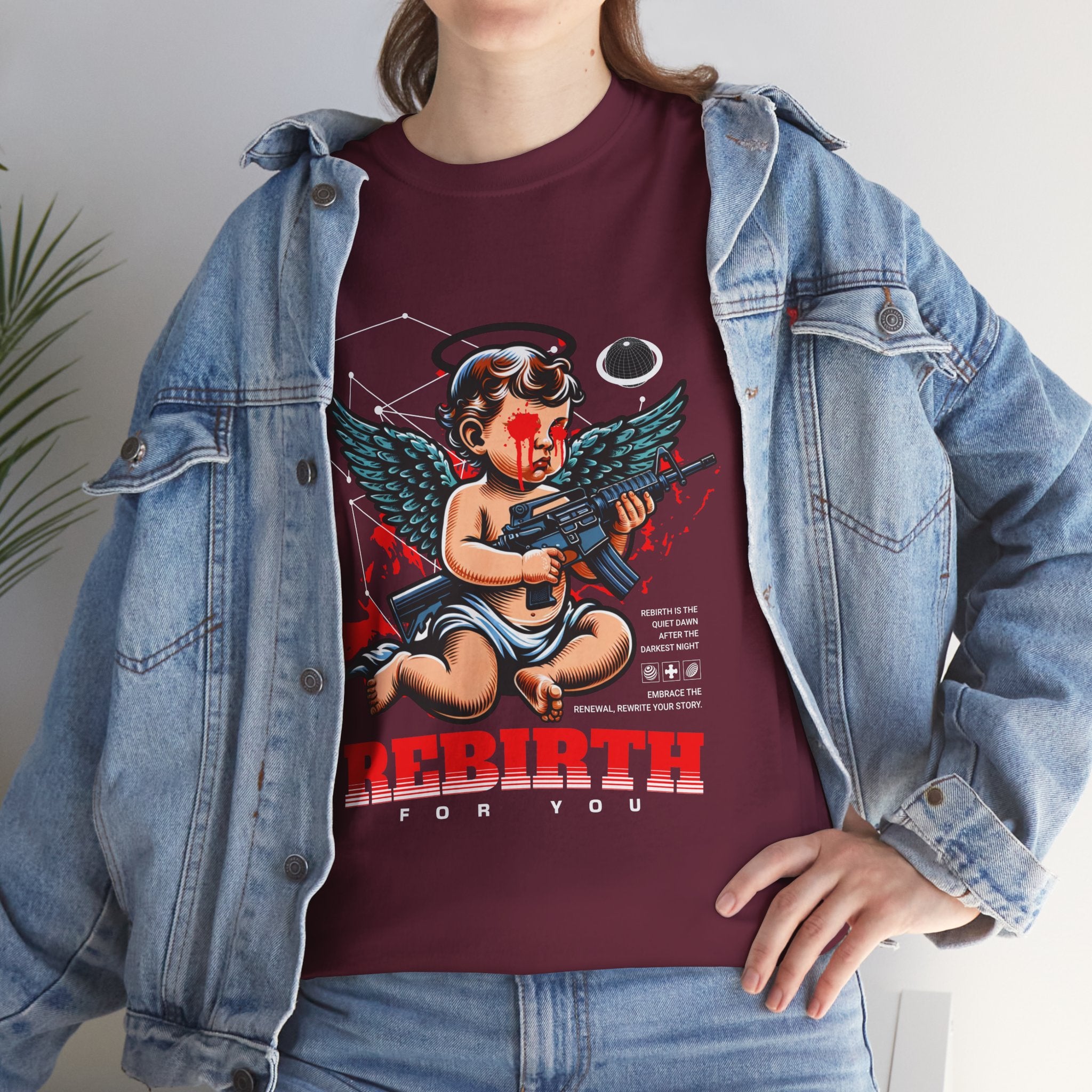 "Divine Angel" - Gothic Engraving T-Shirt Design
