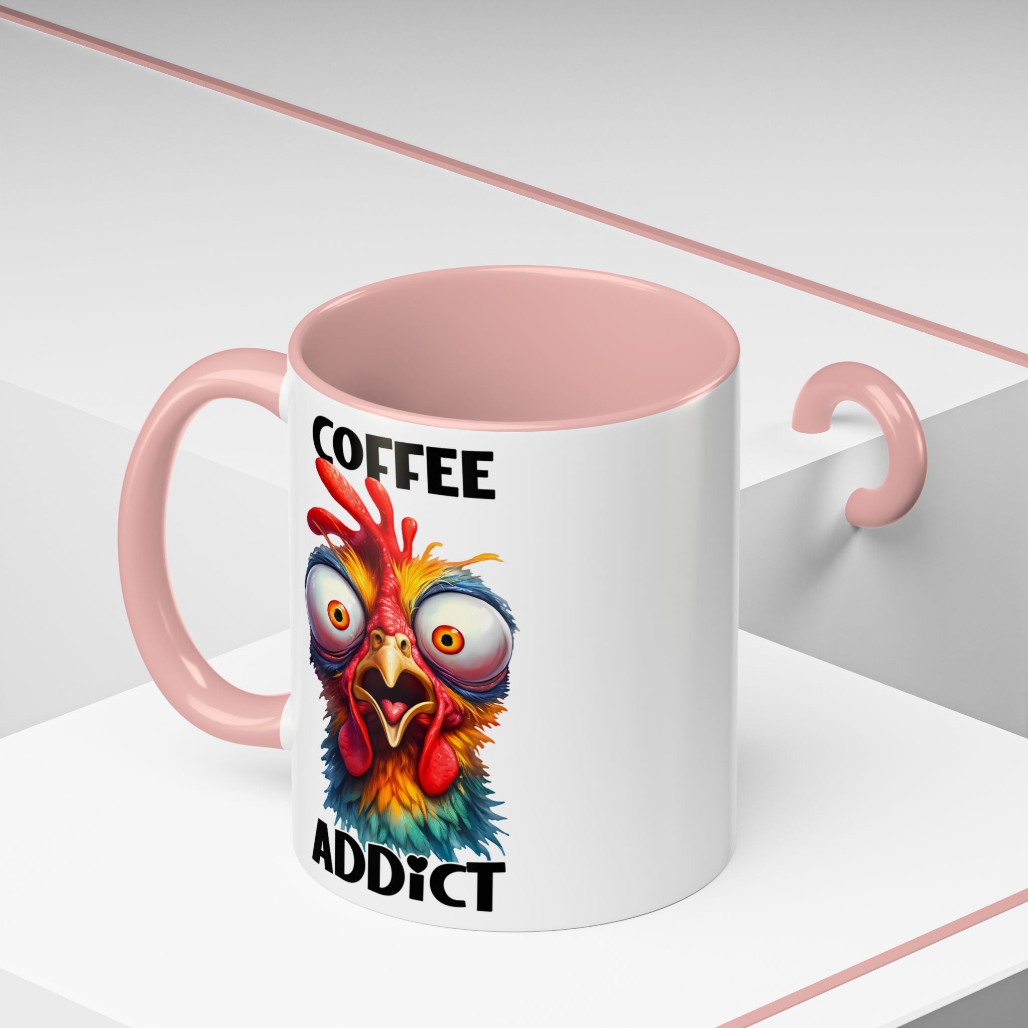 Coffee Addict – Perplexed Chicken Mug