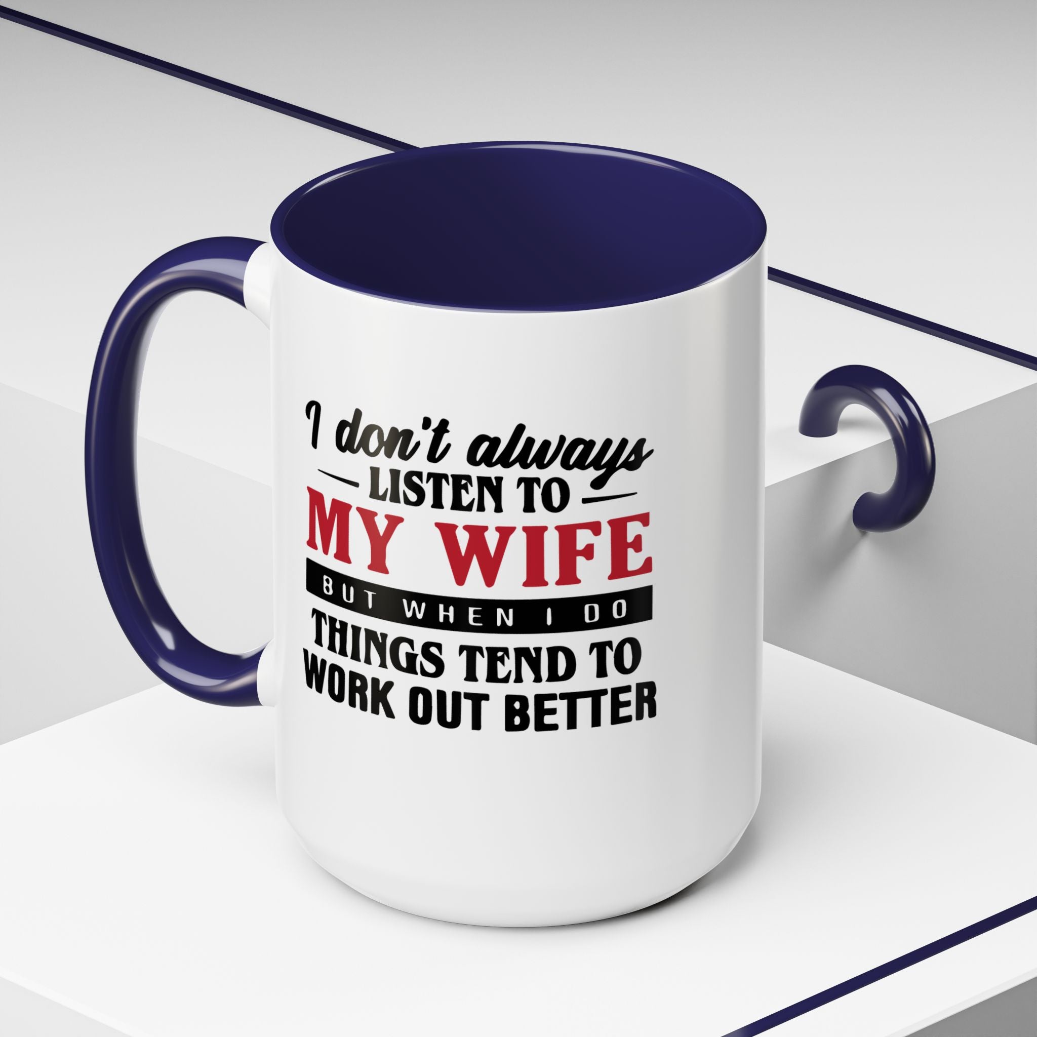 Funny Husband Coffee Mug – 11oz & 15oz Humor Quote, Colorful Interior