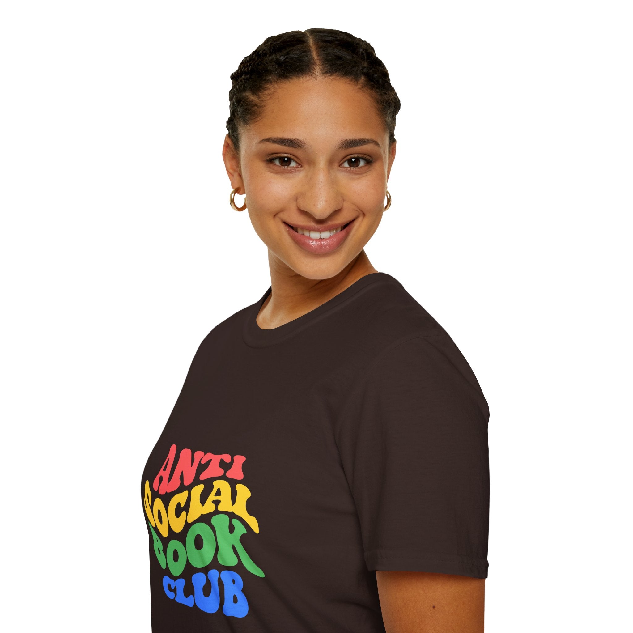 Anti Social Book Club T-Shirt – Funny Reading Graphic Tee, Introvert Book Lover Shirt, Unisex Literary