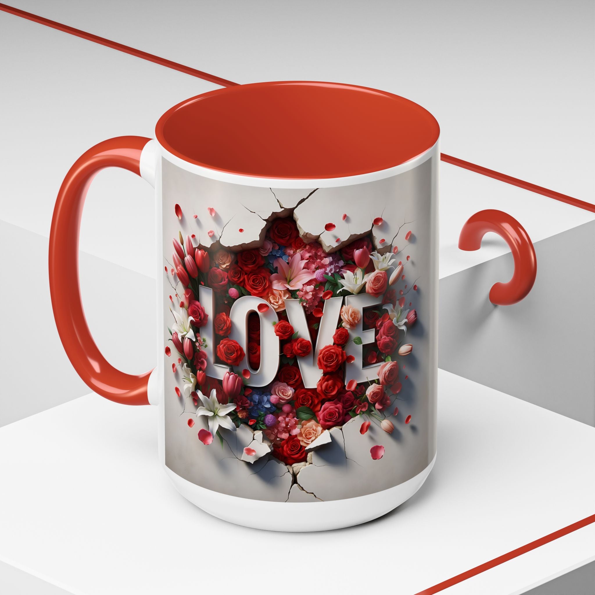 Love Mum Floral Coffee Mug
