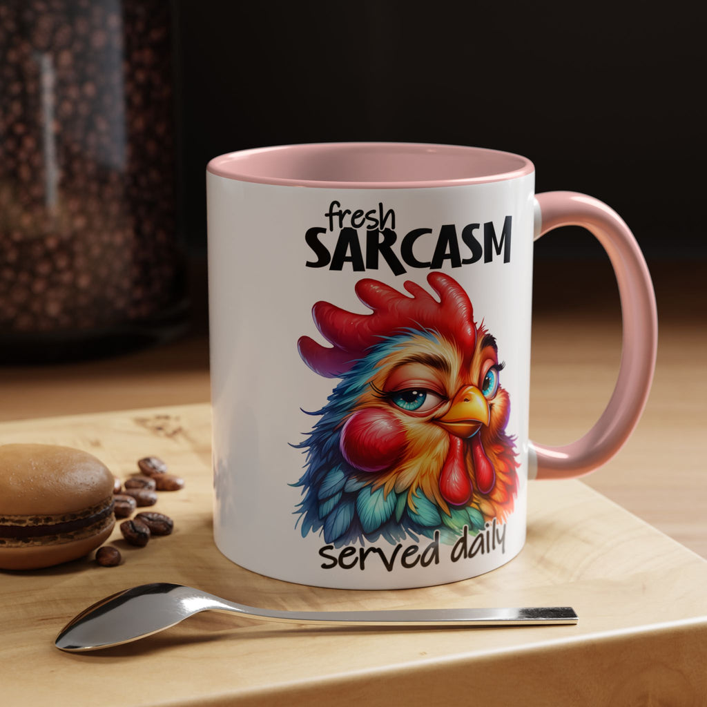 Fresh Sarcasm Served Daily – Chubby Chicken Mug