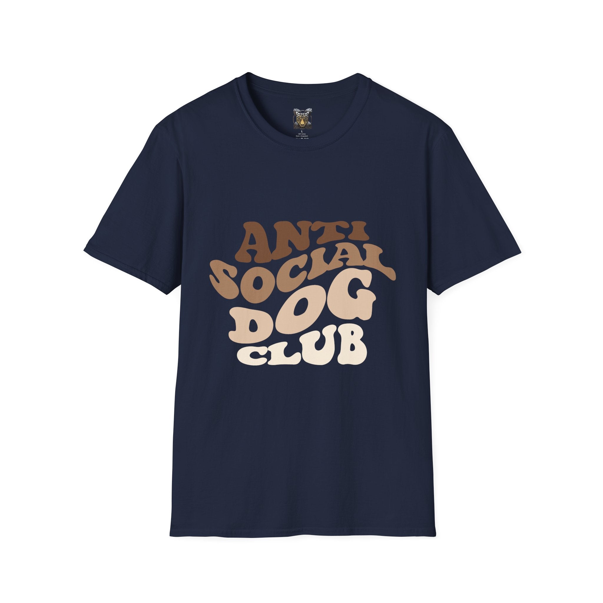 Anti Social Dog Club T-Shirt – Funny Dog Lover Graphic Tee, Introvert Pet Owner Shirt, Unisex Casual Apparel