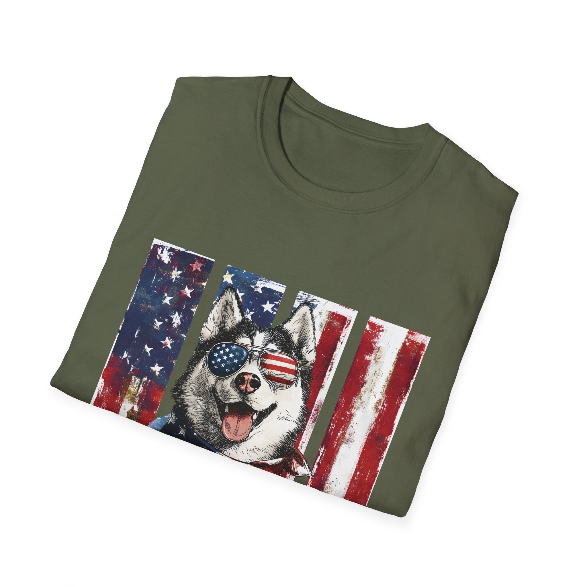 Patriotic Paws: Siberian Husky Edition