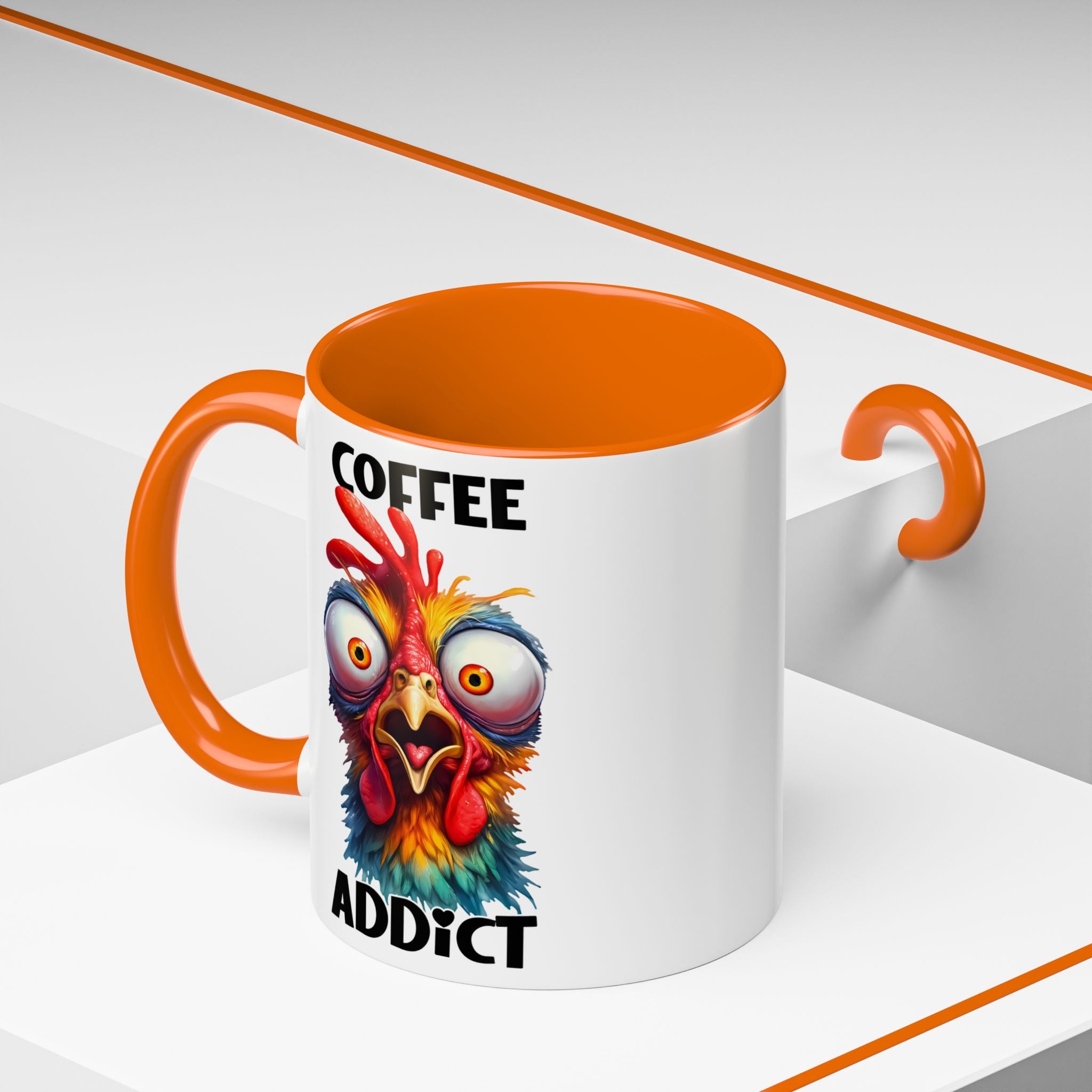Coffee Addict – Perplexed Chicken Mug
