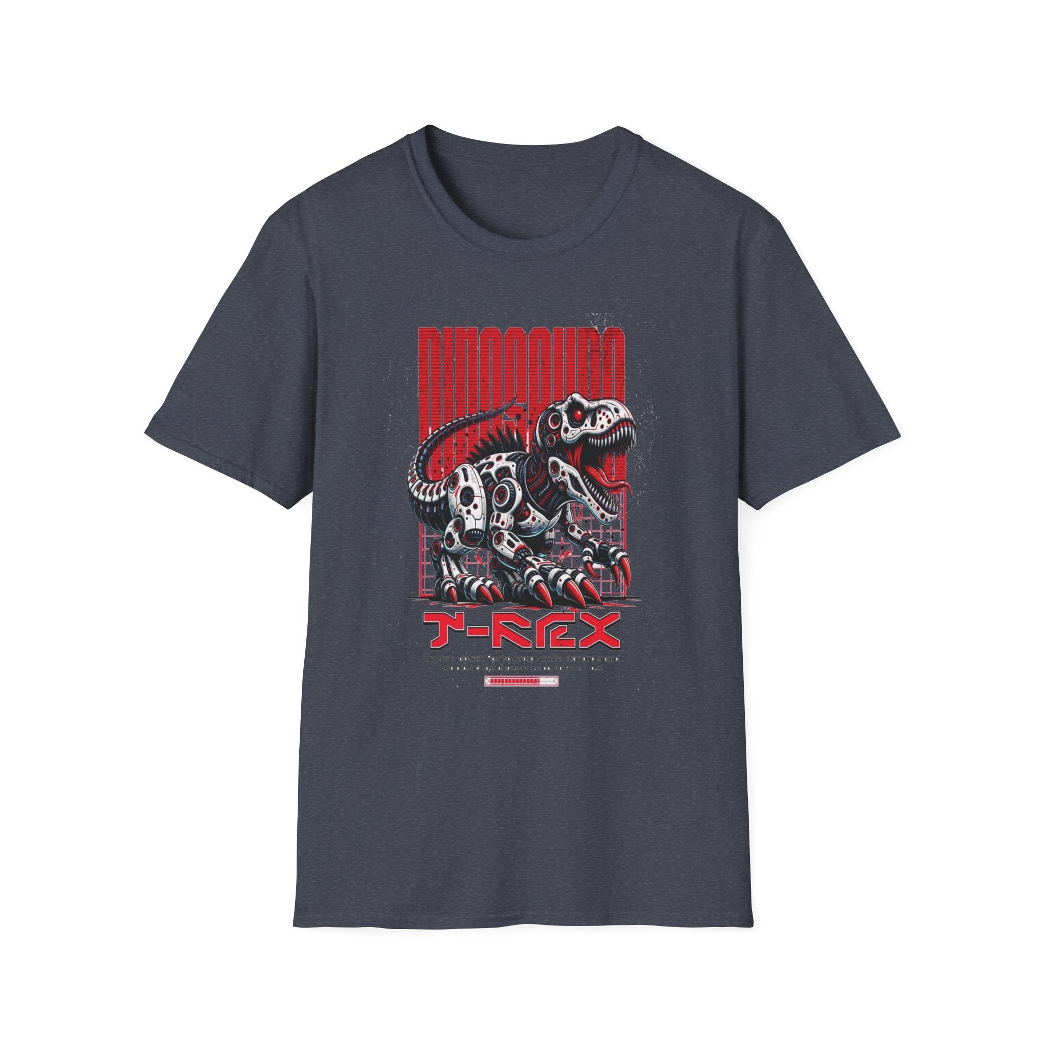 T-Rex Loading – Red Mechanical Dino Tee