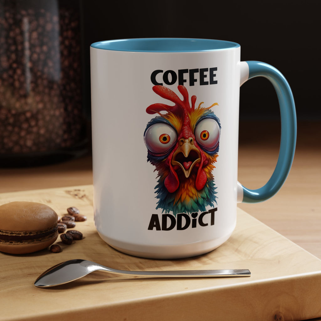 Coffee Addict – Perplexed Chicken Mug