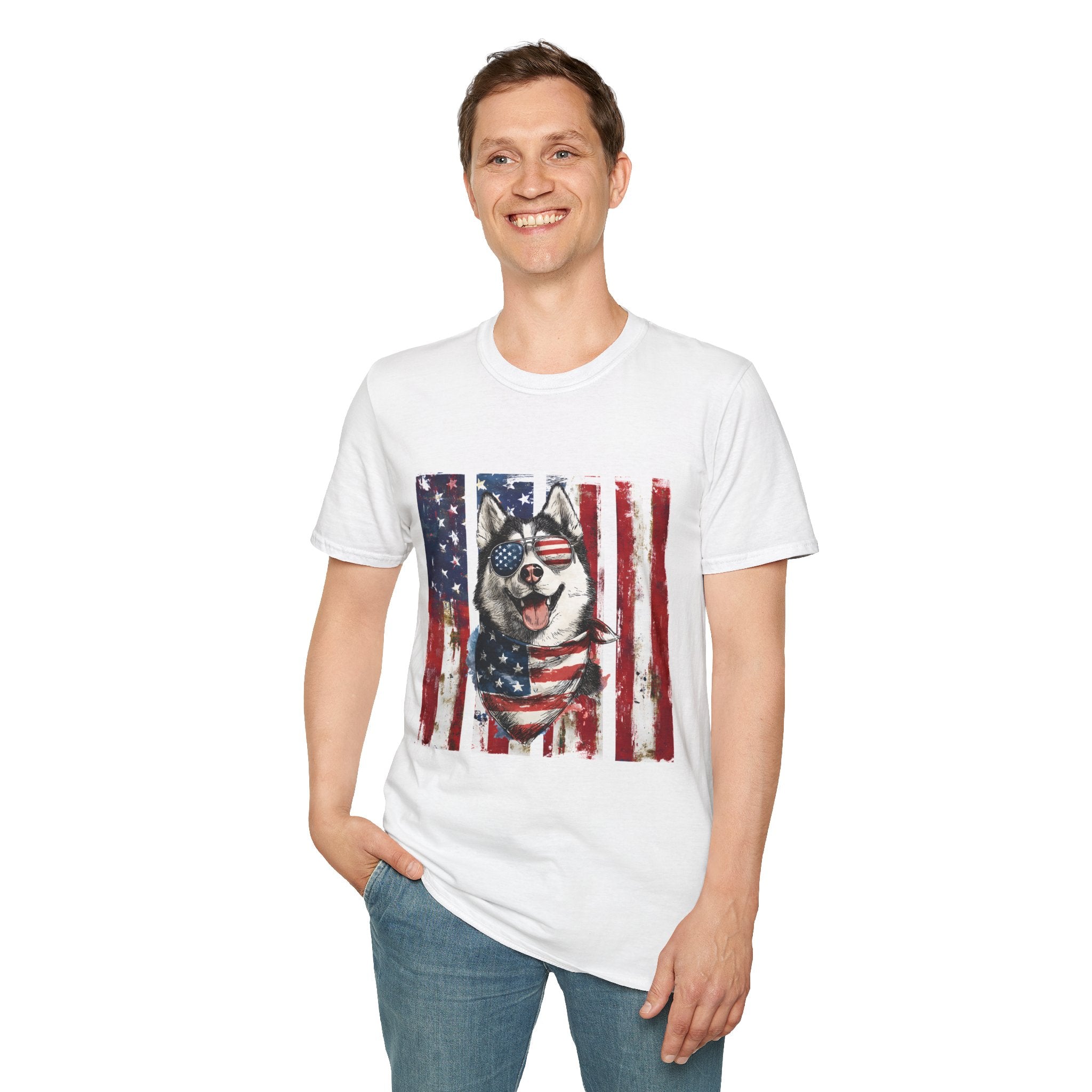 Patriotic Paws: Siberian Husky Edition