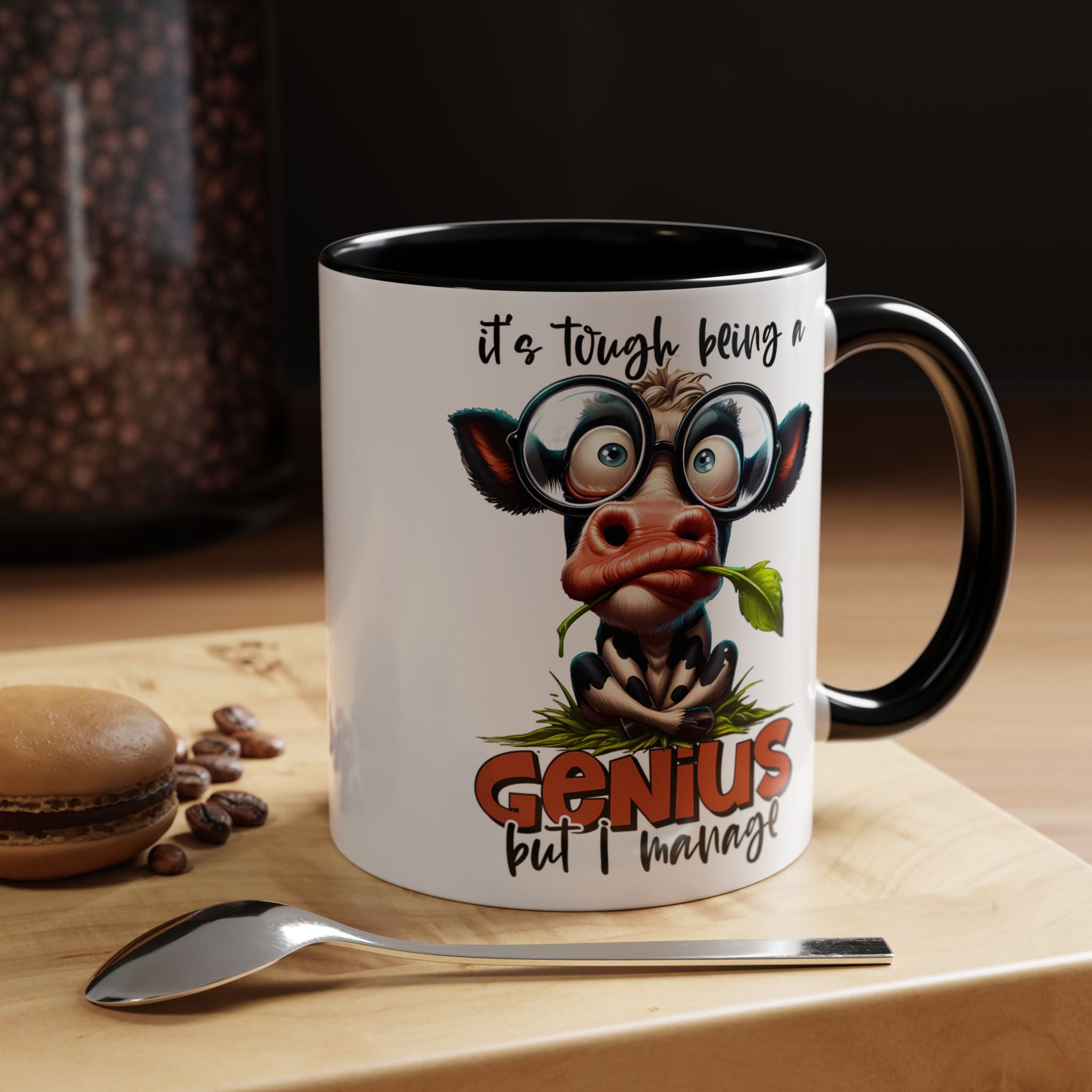 Moo-dest Genius Coffee Mug