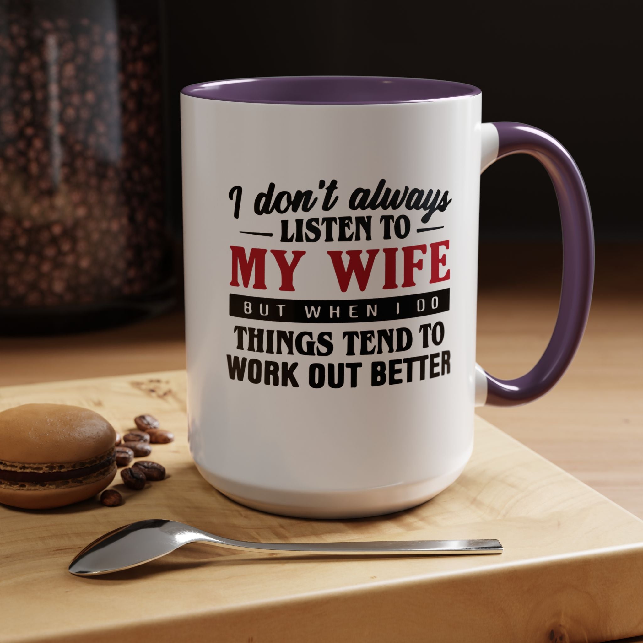Funny Husband Coffee Mug – 11oz & 15oz Humor Quote, Colorful Interior