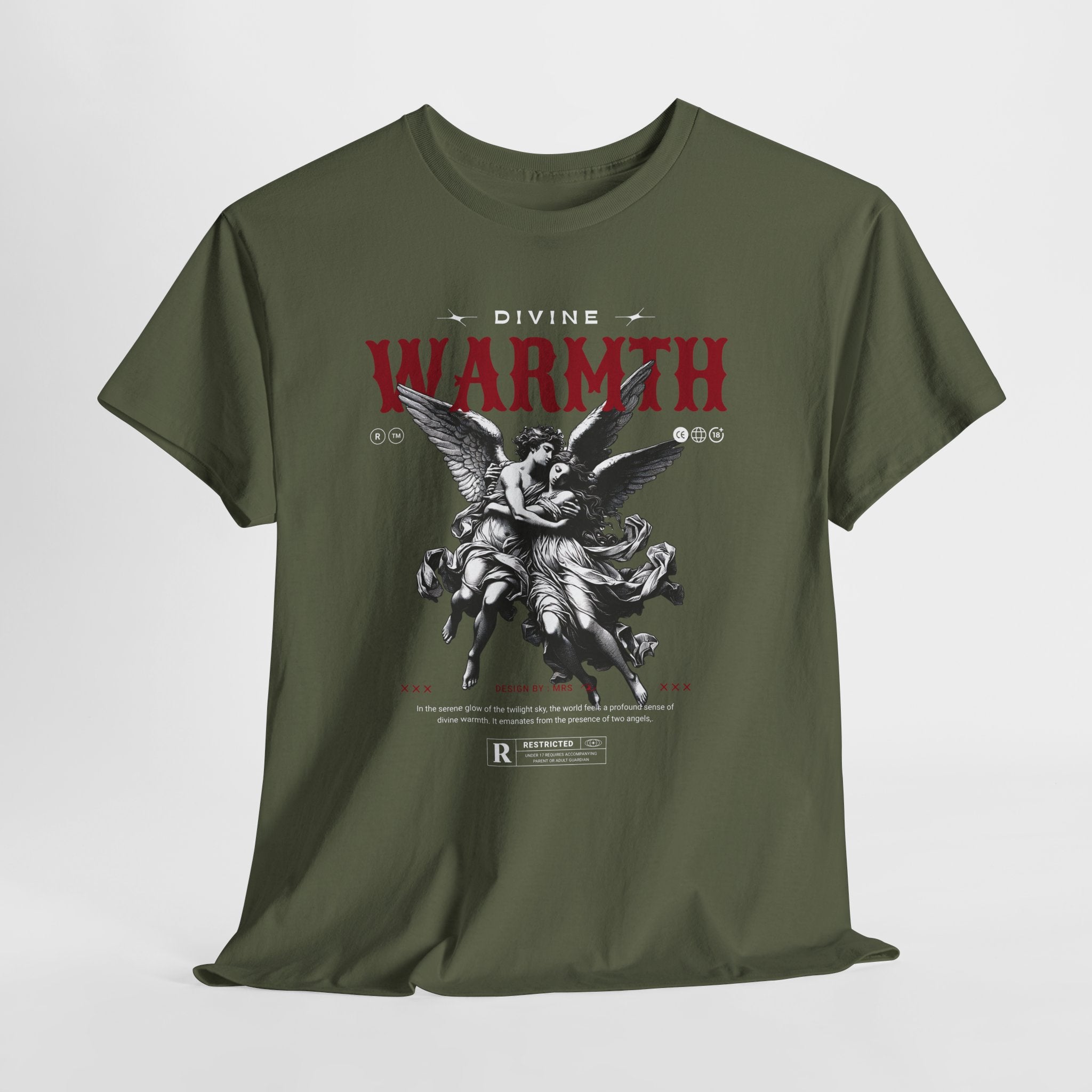 Divine Warmth: Angelic Embrace T-Shirt Design