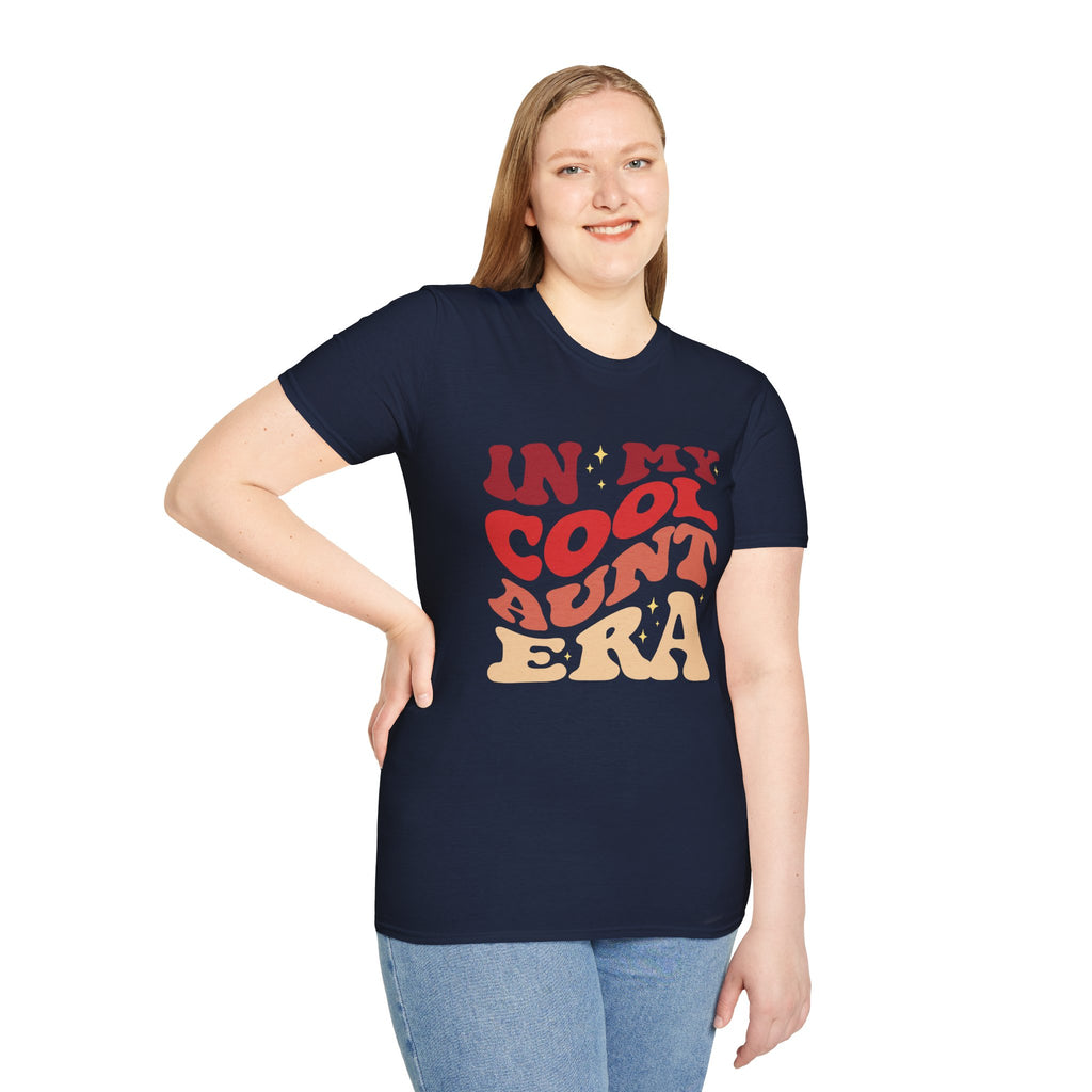 Cool Aunt T-Shirt – “In My Cool Aunt Era” Fun Auntie Gift Tee for Birthdays, Family Gatherings, and Everyday Wear