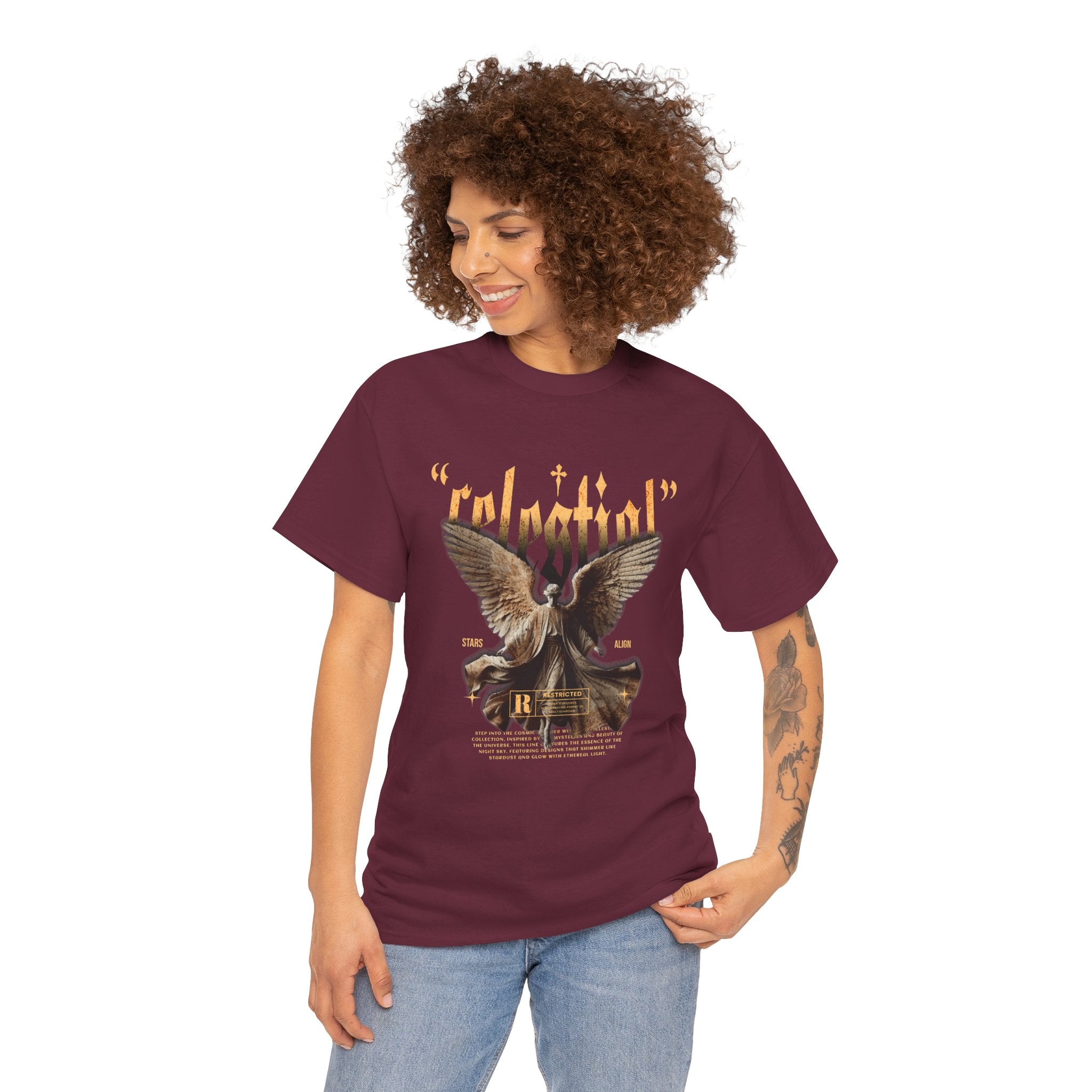 "Celestial Angel" - Divine Art & Streetwear Design