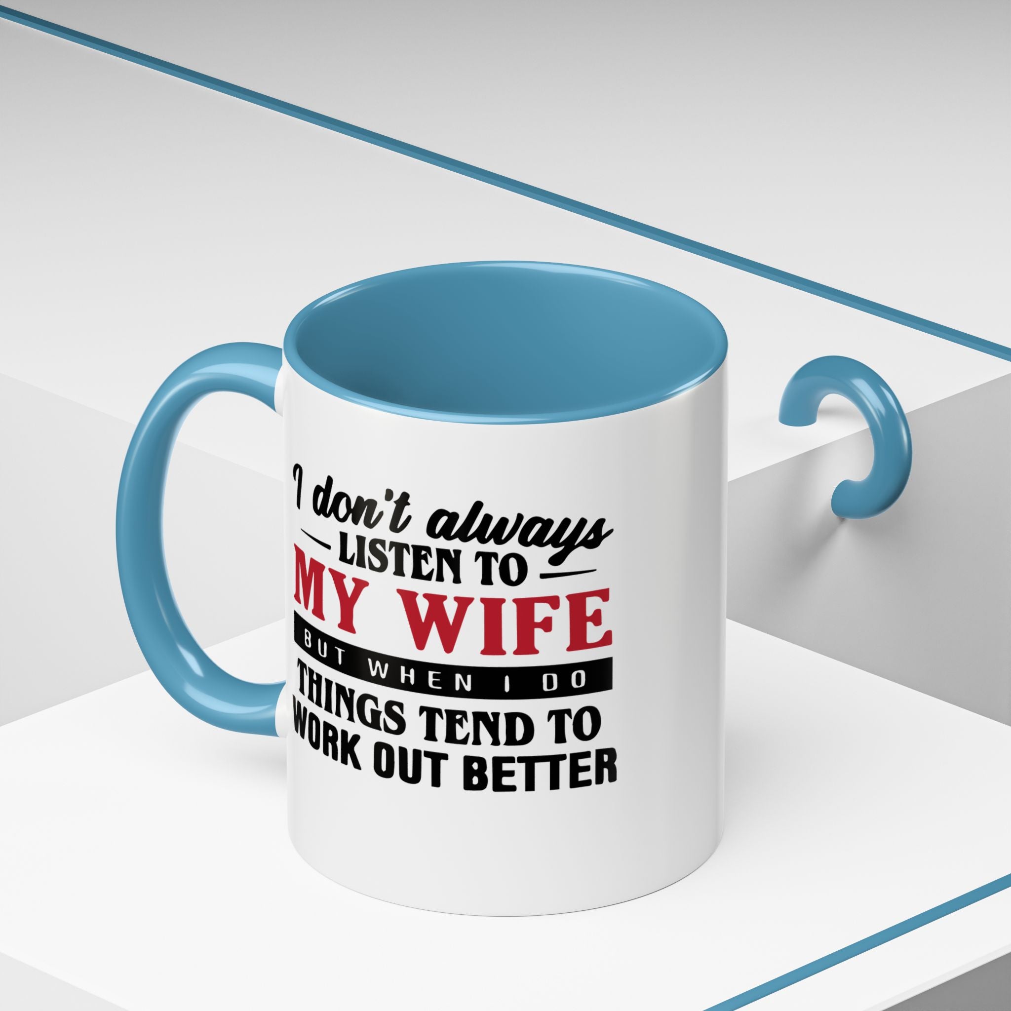 Funny Husband Coffee Mug – 11oz & 15oz Humor Quote, Colorful Interior