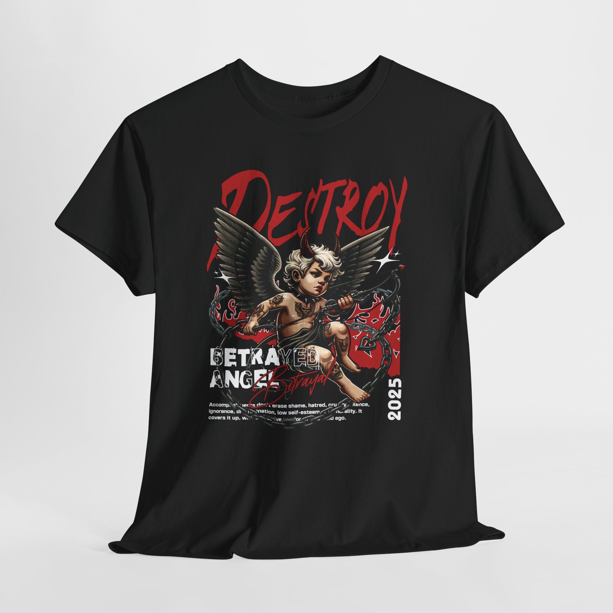 Destroyed Innocence: Betrayed Angel Streetwear Graphic