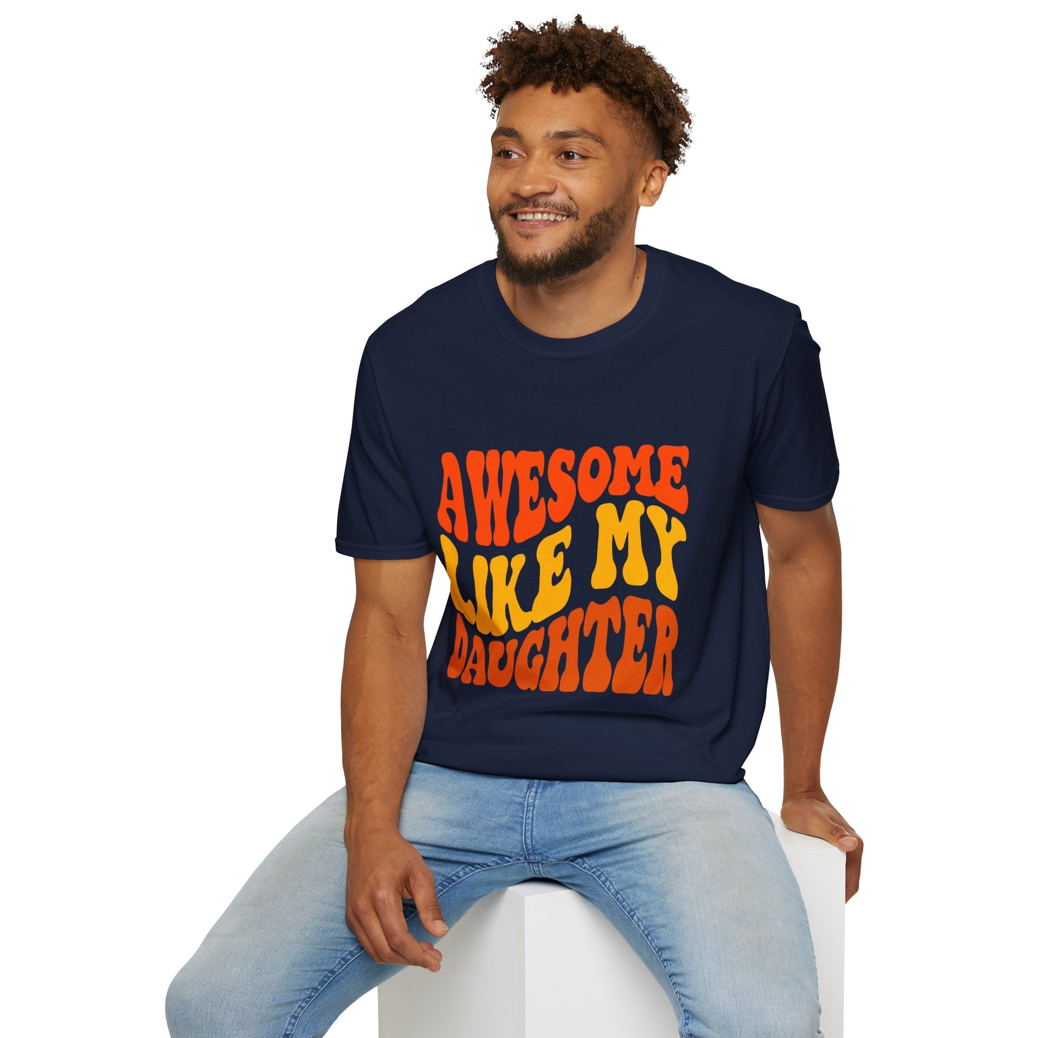 Awesome Like My Daughter T-Shirt – Funny Dad & Mom Graphic Tee, Proud Parent Shirt, Unisex Family Gift Apparel